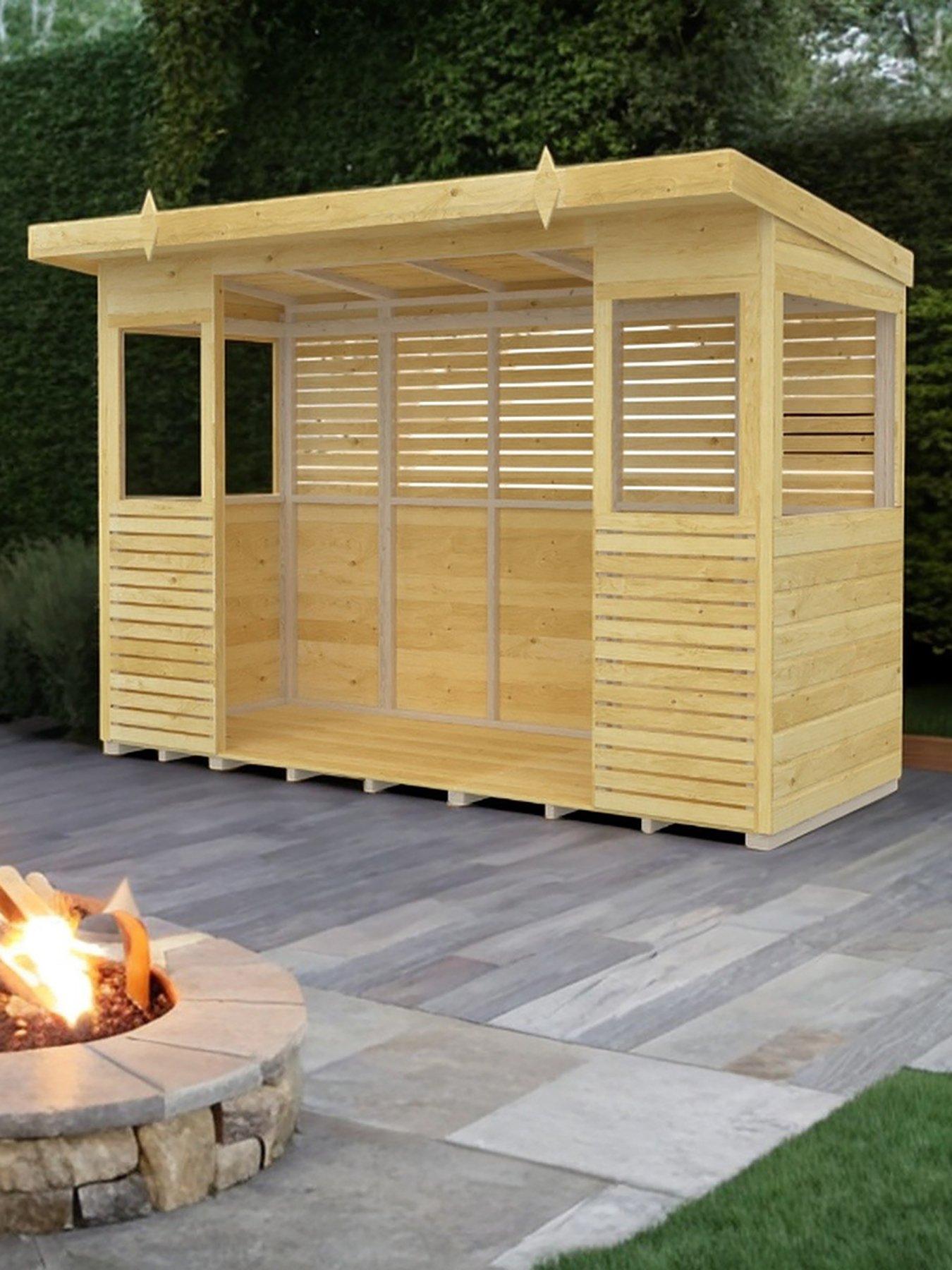 Image of DIY Sheds 10 x 4ft Shiplap Pressure Treated BBQ/Outdoor Kitchen