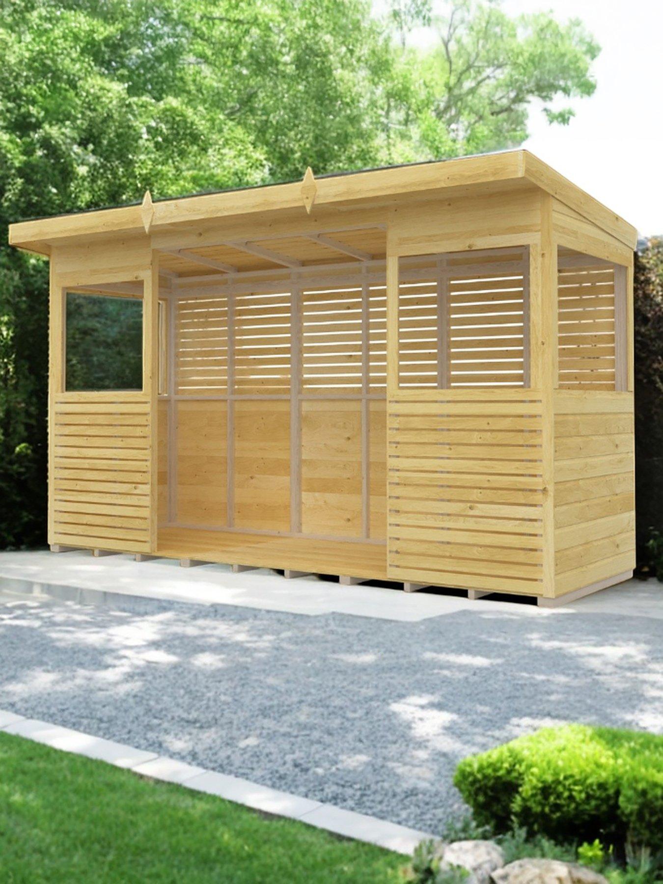 undefined 12 x 4ft Shiplap Pressure Treated BBQ/Outdoor Kitchen