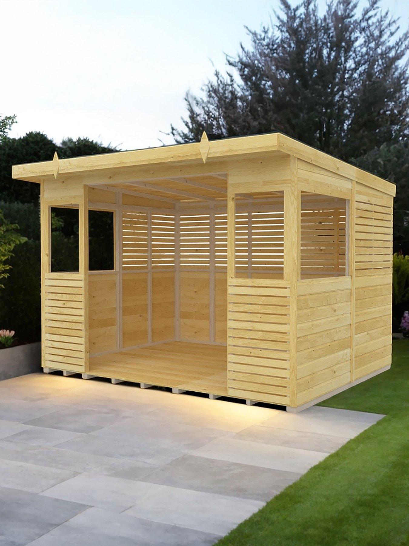 Product photograph of Diy Sheds 10 X 8ft Shiplap Pressure Treated Bbq Outdoor Kitchen from very.co.uk