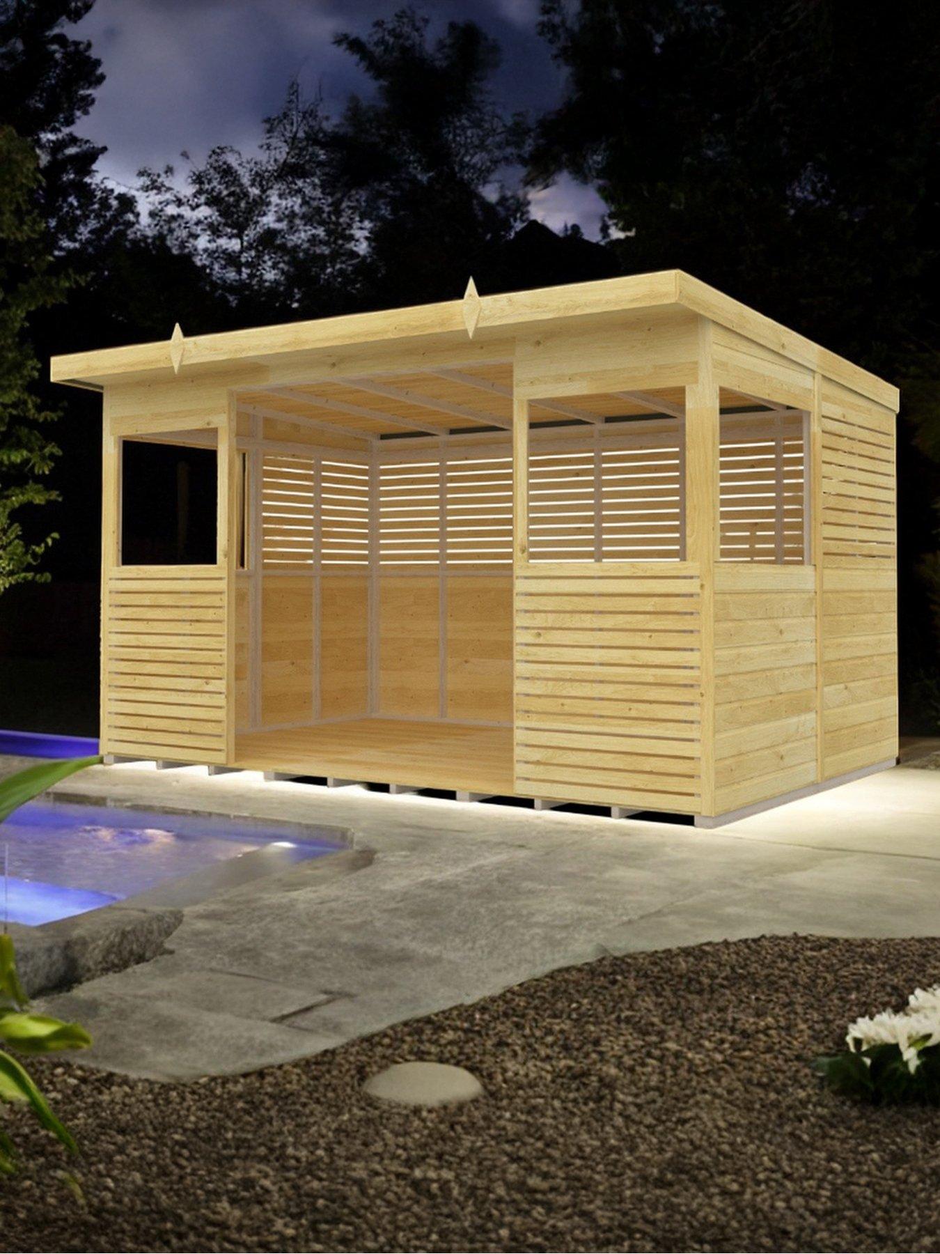 undefined 12 x 8ft Shiplap Pressure Treated BBQ/Outdoor Kitchen