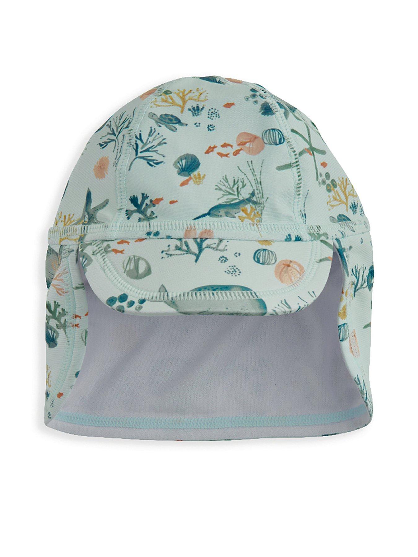 undefined Baby Boys Whale Print Sun Hat - Blue