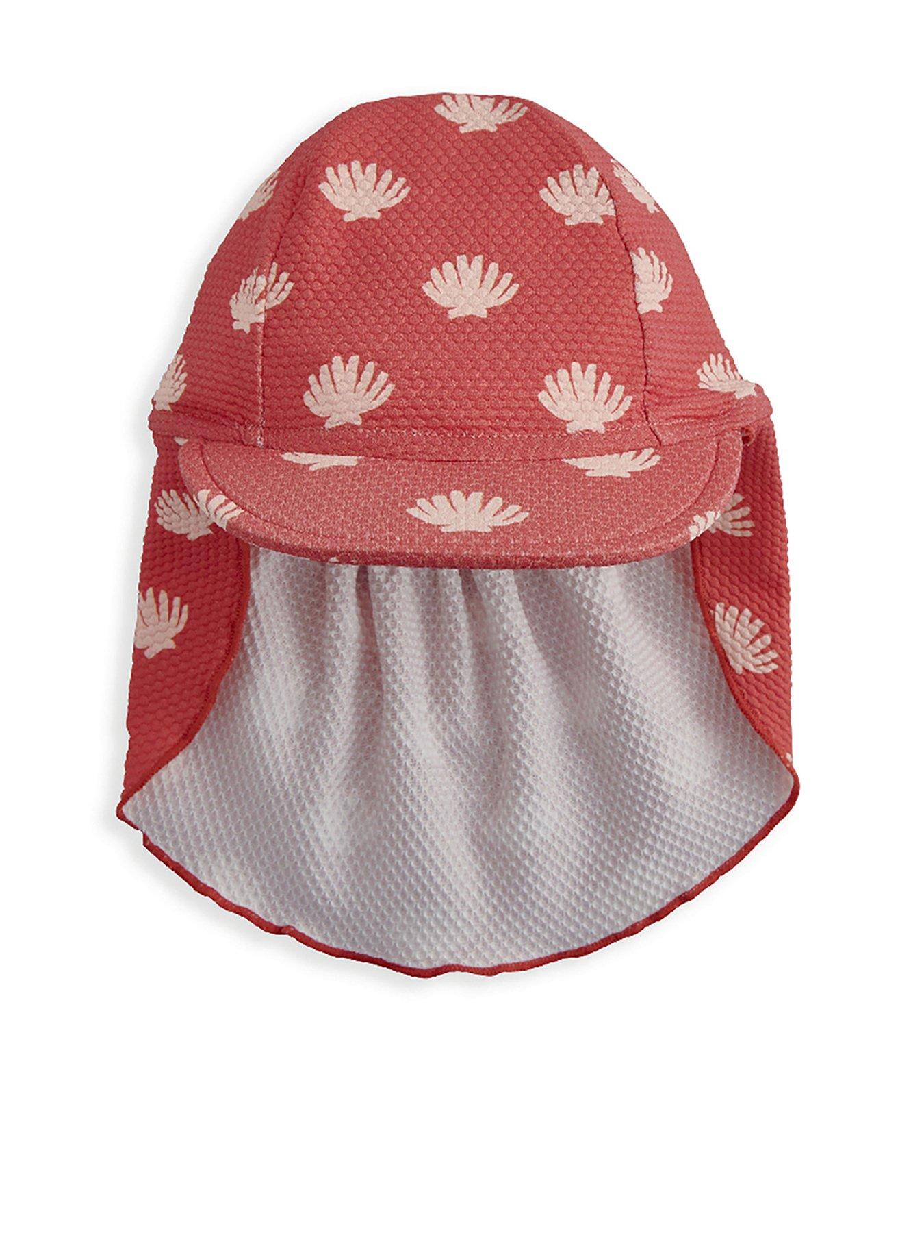 undefined Baby Girls Shell Print Sun Hat - Red