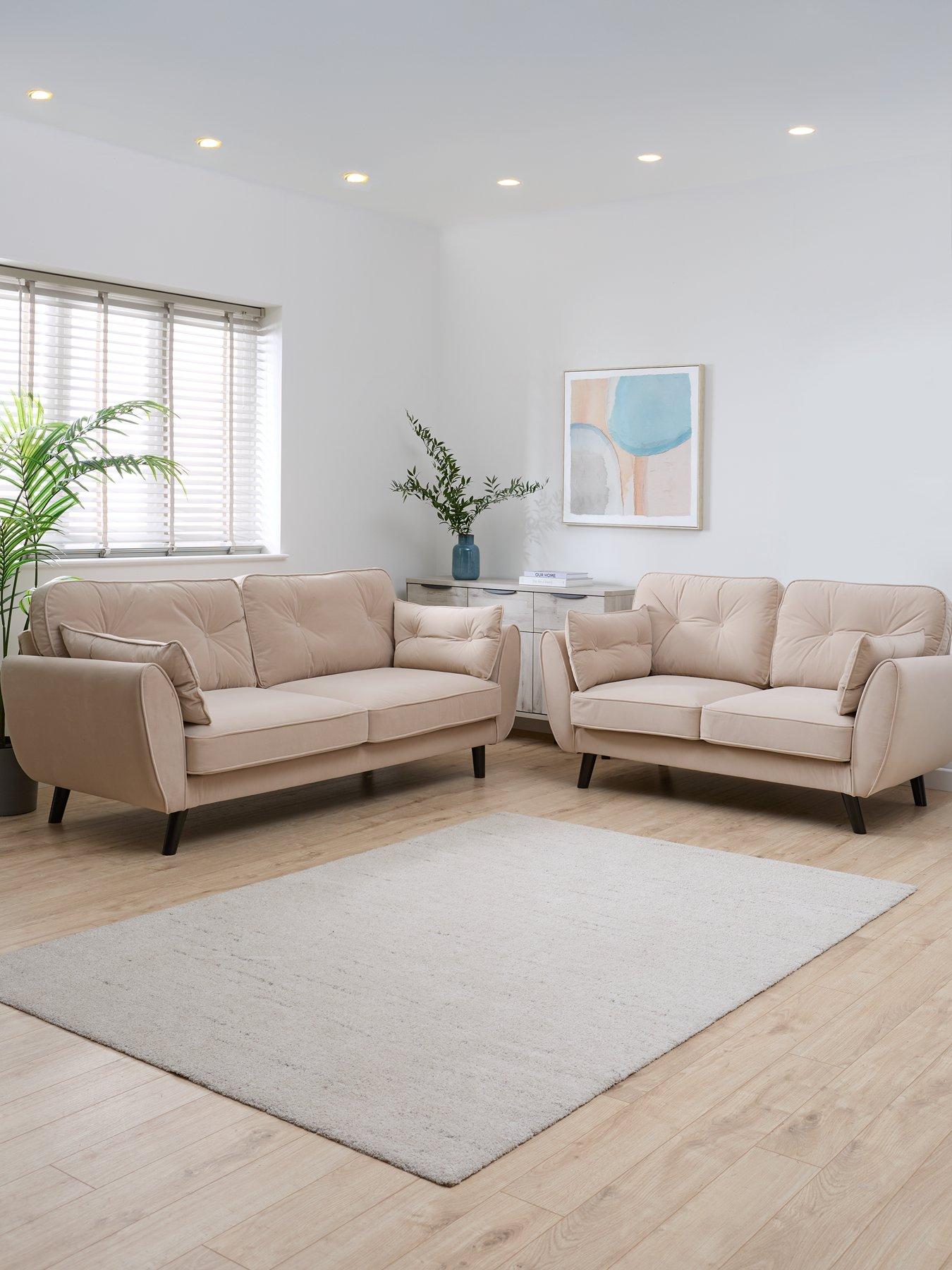 Very Home New Paulo Fabric 3 + 2 Seater Sofa Set (Buy and SAVE!) - FSC® Certified