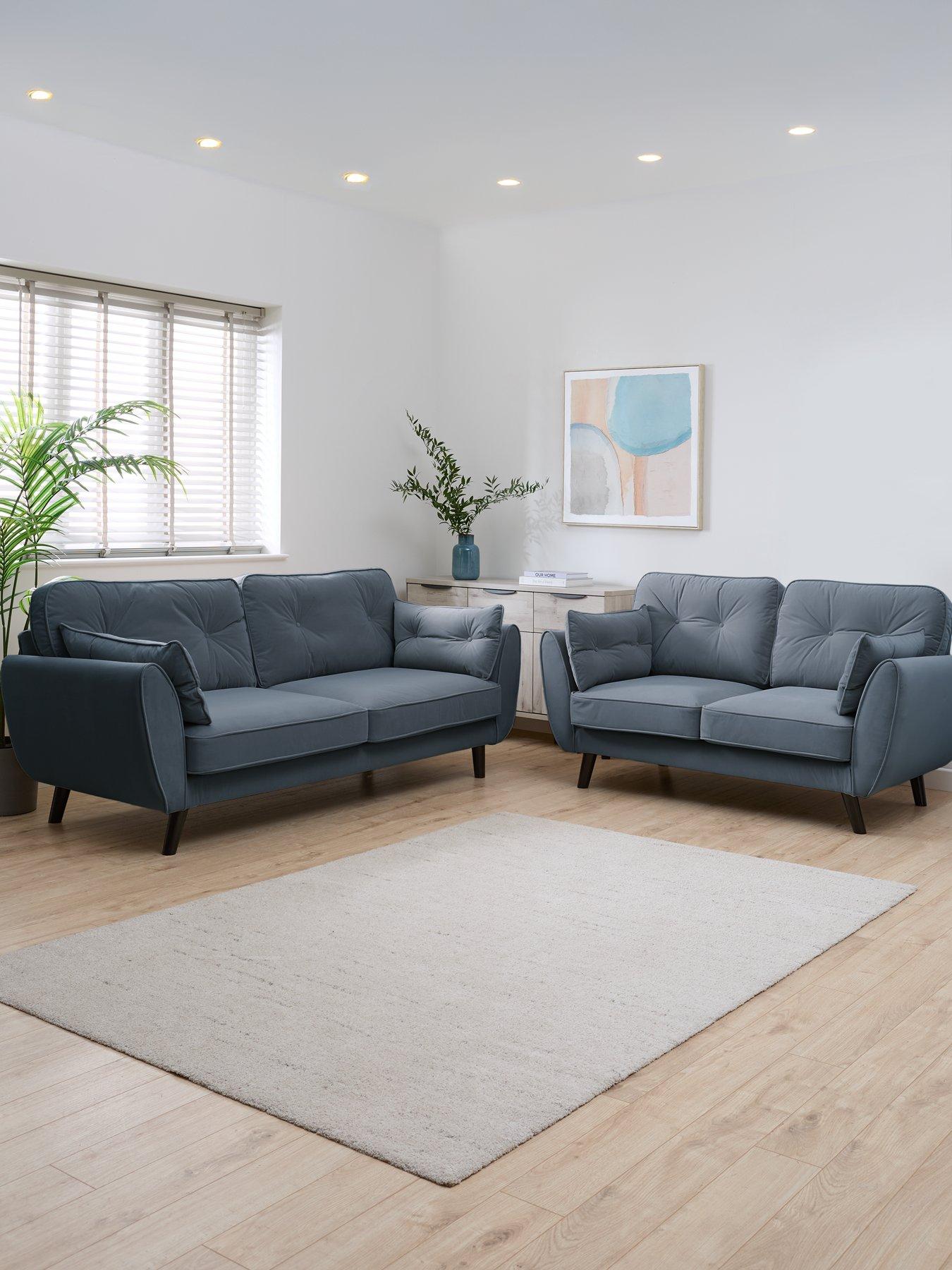 undefined New Paulo Fabric 3 + 2 Seater Sofa Set (Buy and SAVE!) - FSC® Certified