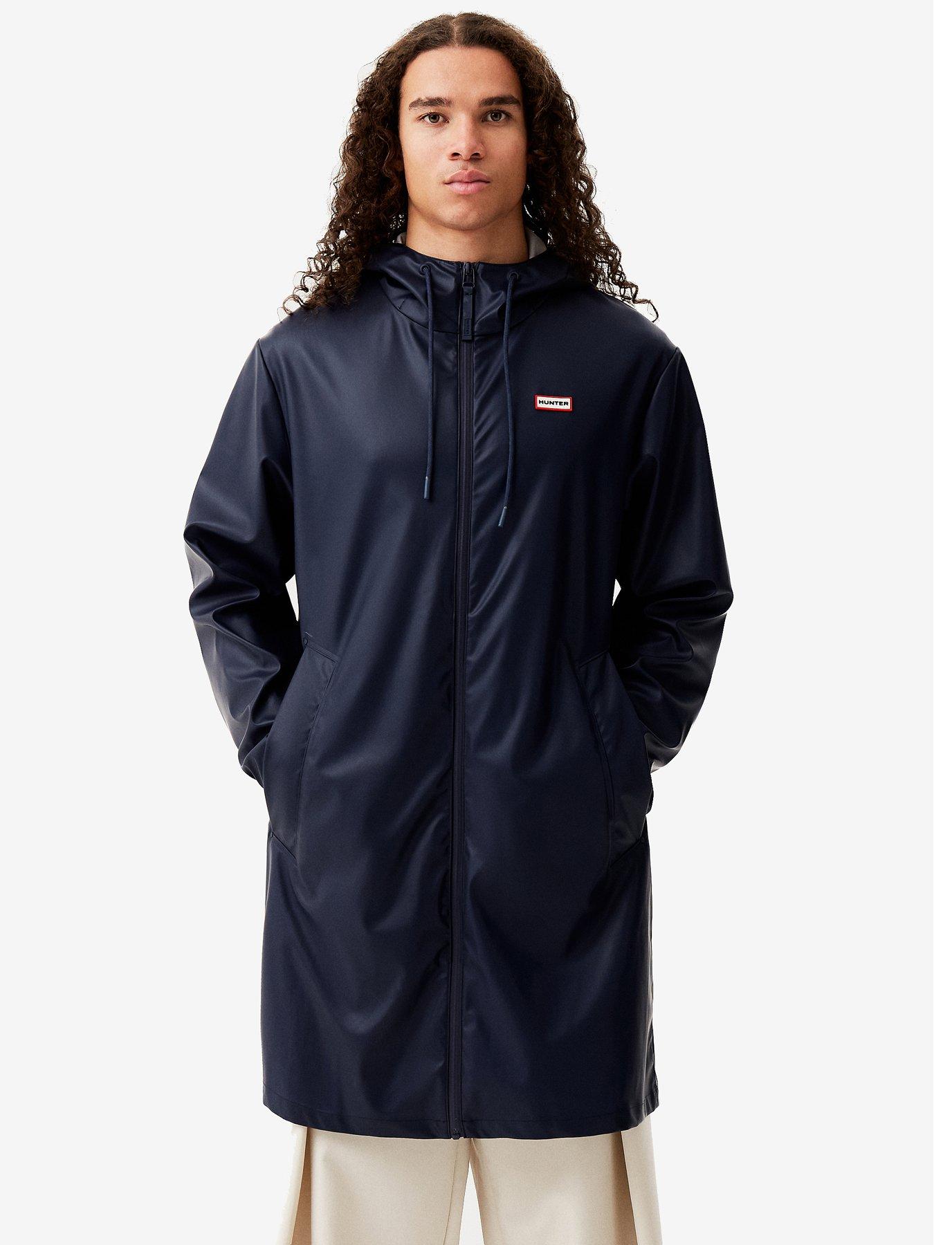 undefined Unisex Izzy Pu Hooded Jacket - Navy