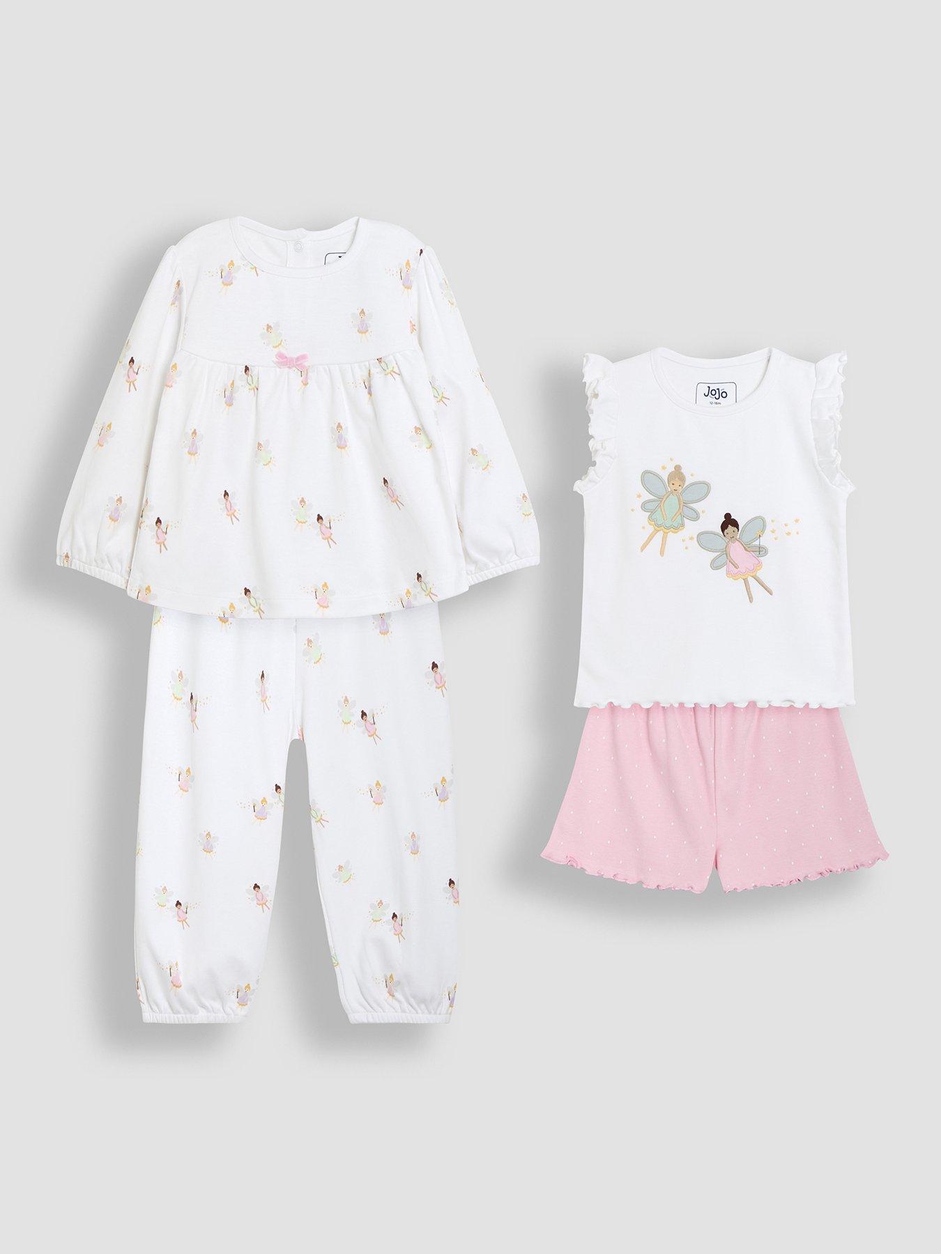 undefined Girl 2-pack Fairy Jersey Pyjamas - White
