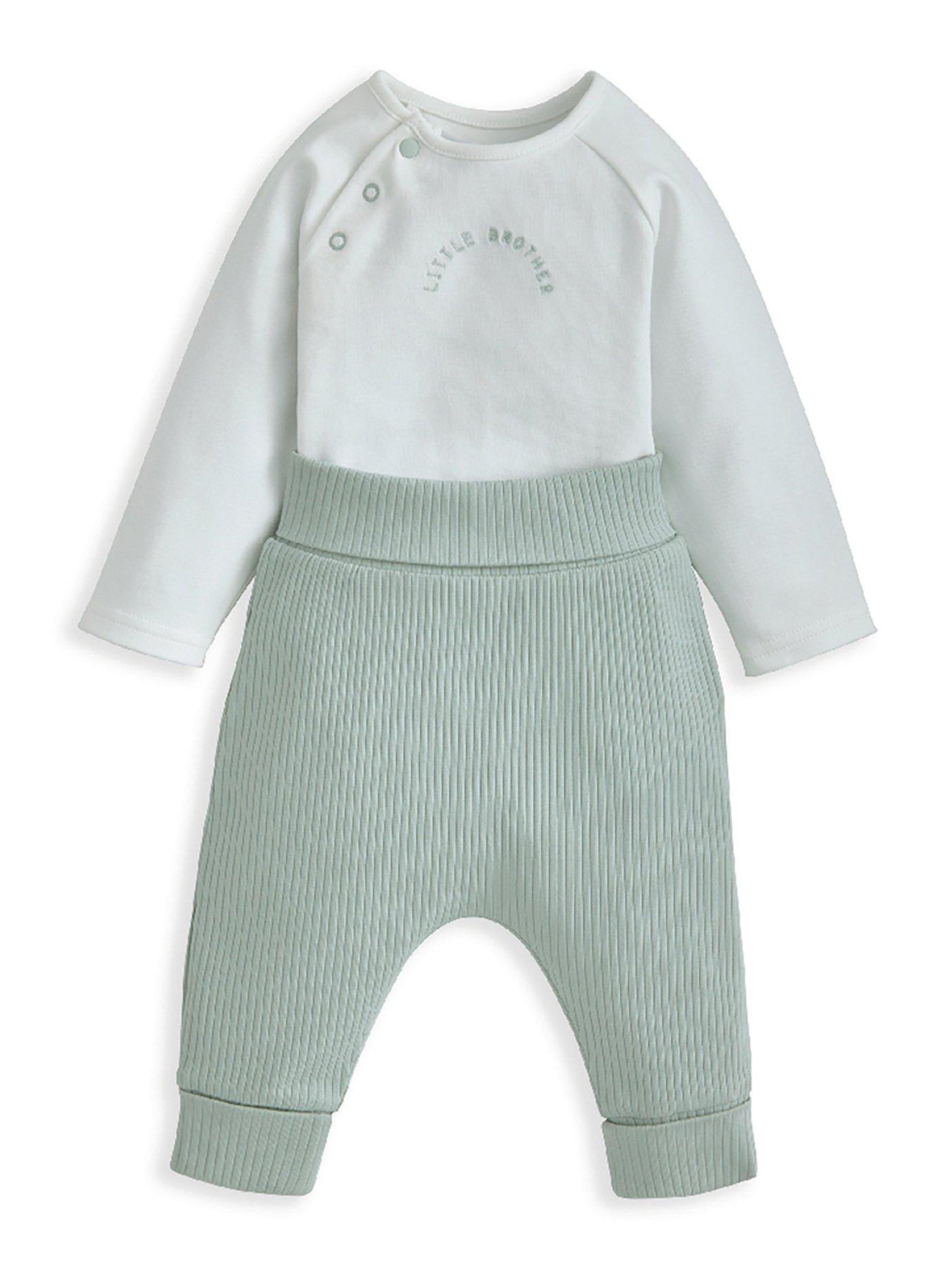 Mamas Papas Baby Boys Piece Little Brother Bodysuit Leggings