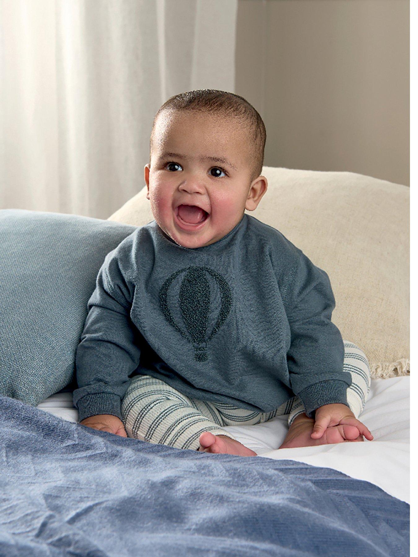Mamas Papas Baby Boys Piece Sweatshirt Legging Set Blue Very