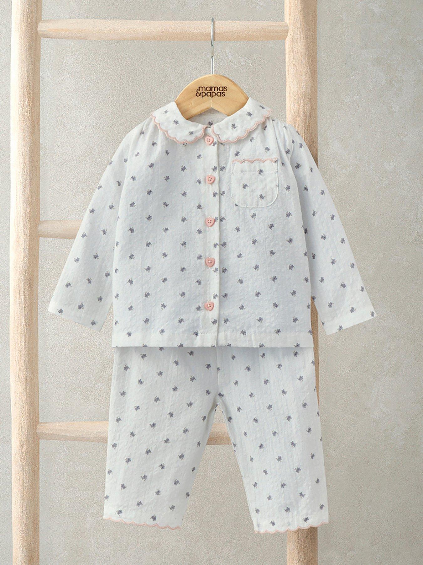undefined Baby Girls Floral Scalloped Pyjamas - Multi