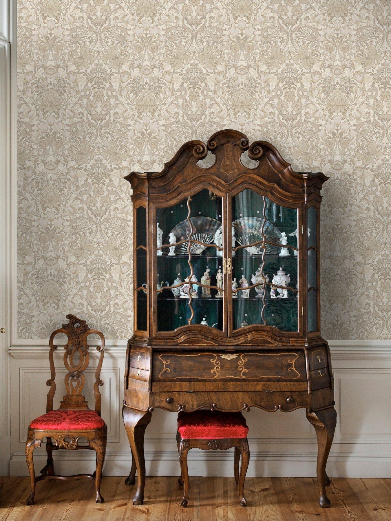 undefined Ornamental Floral Wallpaper - Neutral