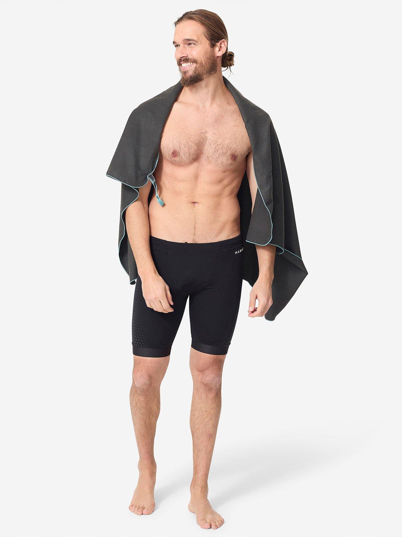 Image 5 of 5 of Decathlon Microfibre Swimming Towel Size L 80 x 130 cm - Dark Grey