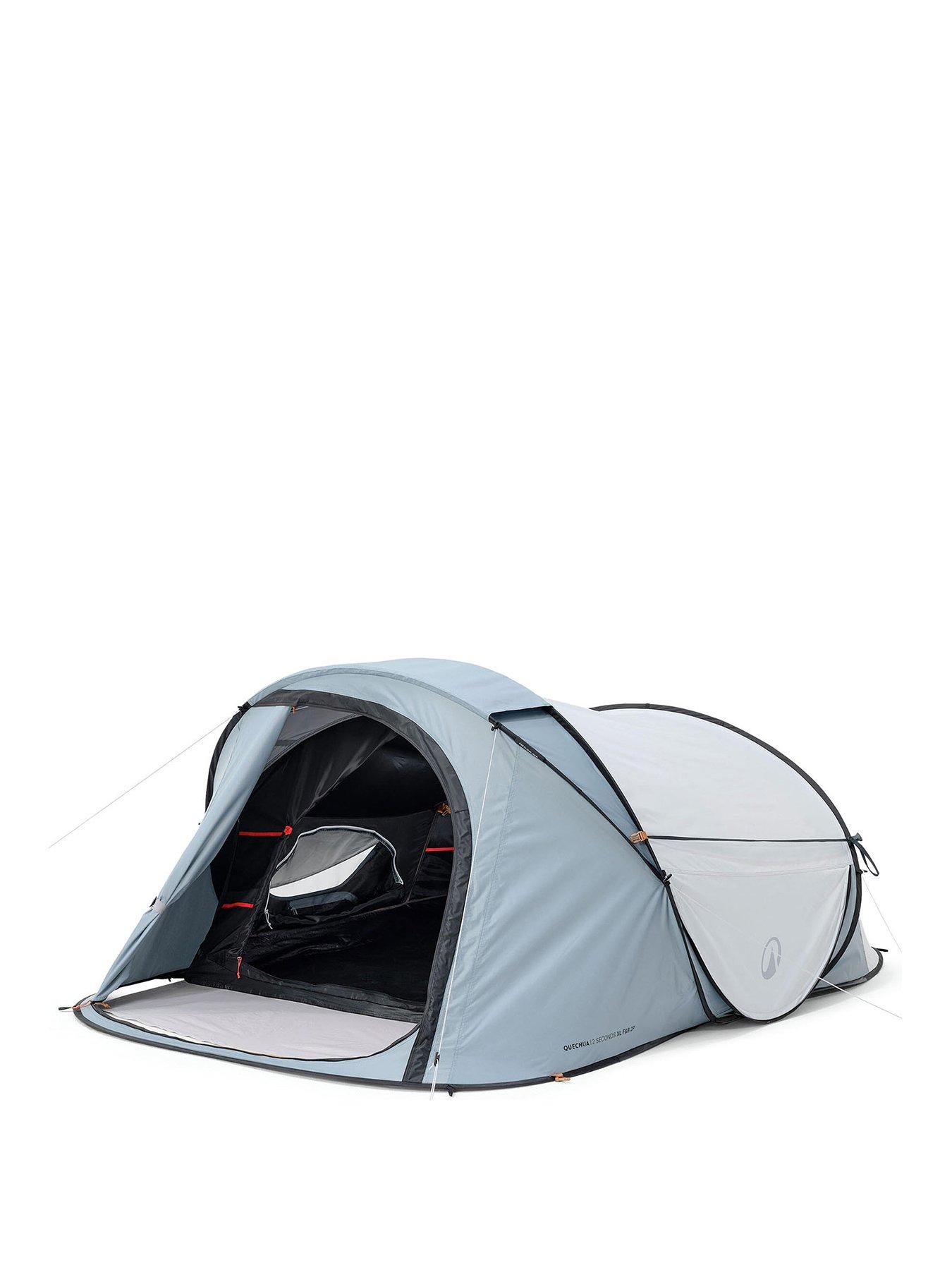 Image 1 of 8 of Decathlon Camping Tent 2 Seconds XL - 2 Person Fresh & Black