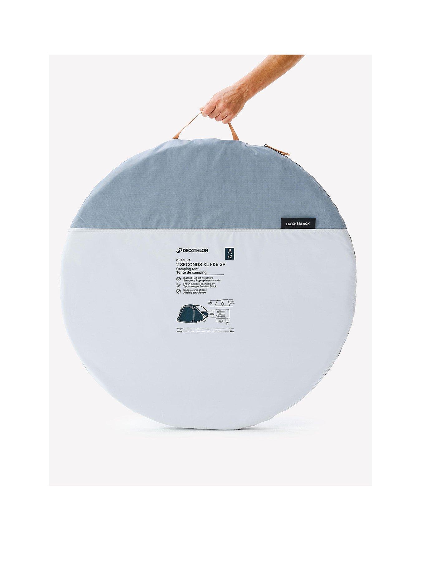 Image 2 of 8 of Decathlon Camping Tent 2 Seconds XL - 2 Person Fresh & Black