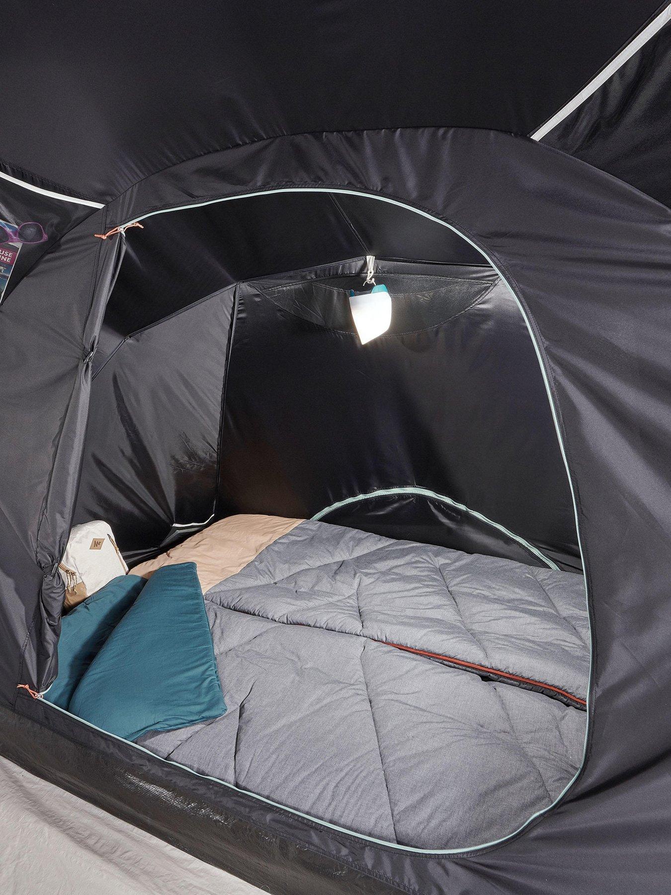 Decathlon Camping Tent With Poles Arpenaz Fresh&Black
