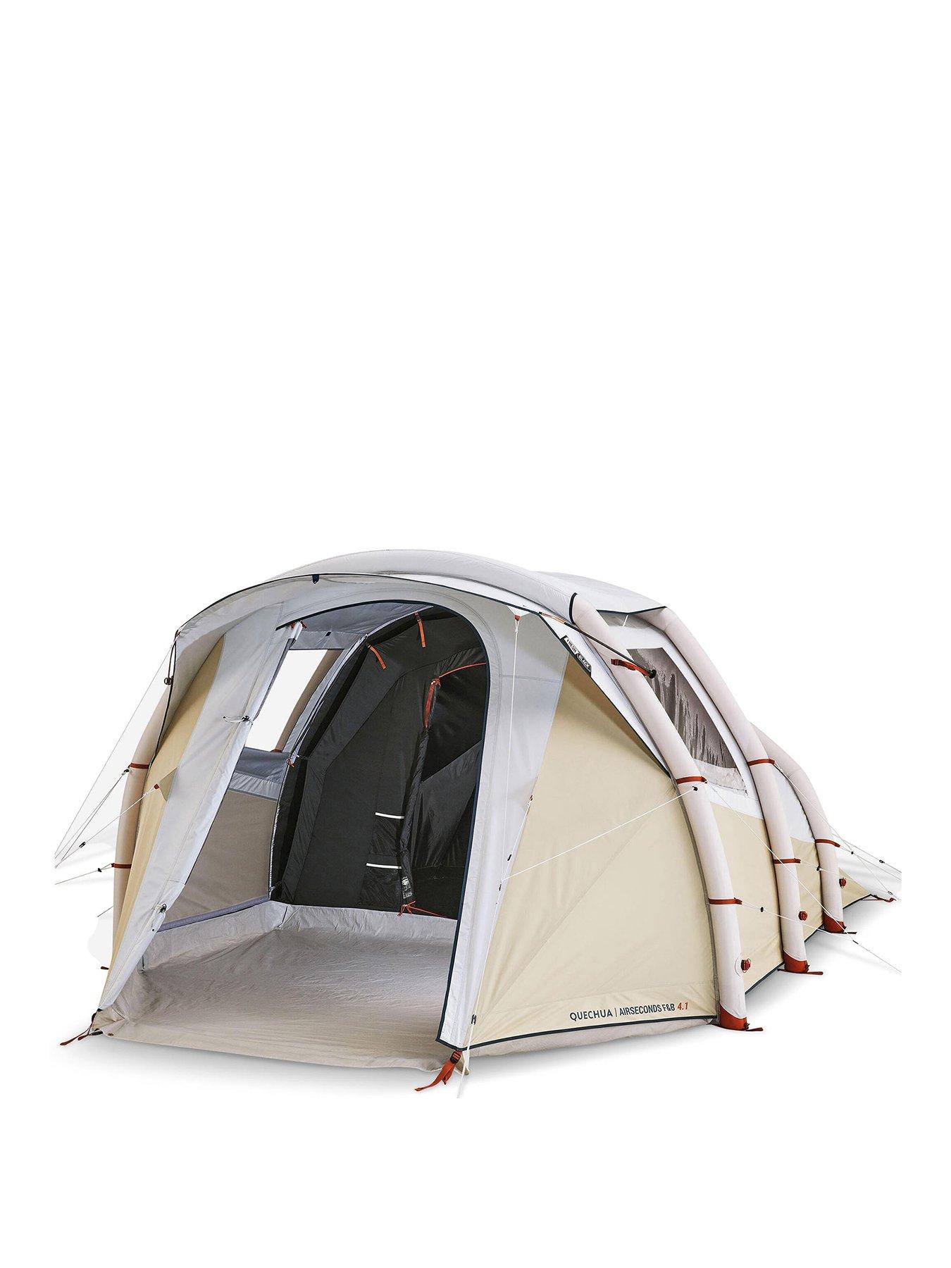 Decathlon Inflatable Camping Tent Air Seconds 4.1 Fresh & Black 4 Person 1 Bedroom