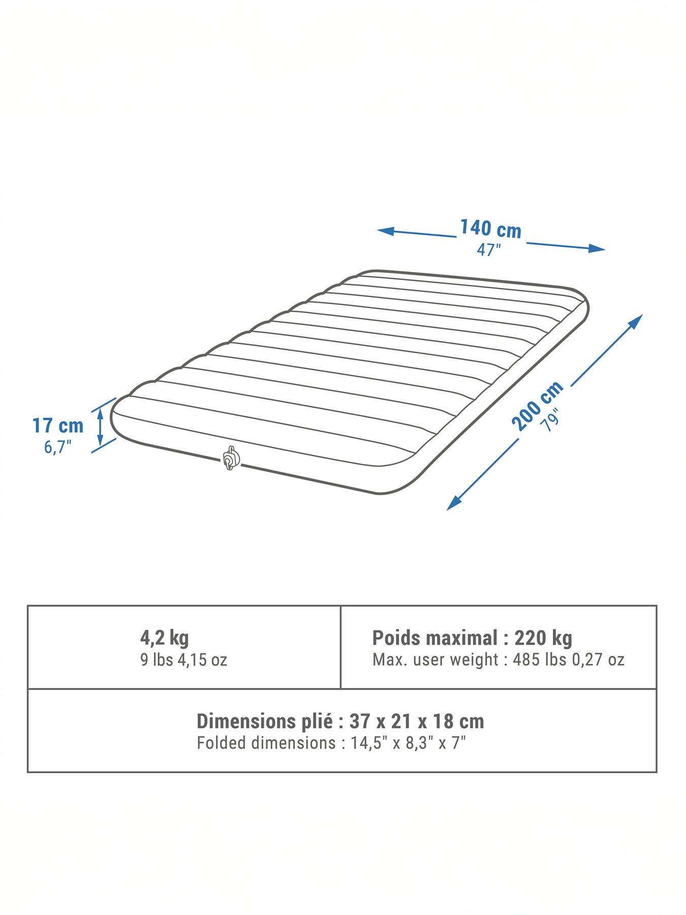 Image 7 of 7 of Decathlon Inflatable Camping Mattress Air Comfort 140 cm 2 People