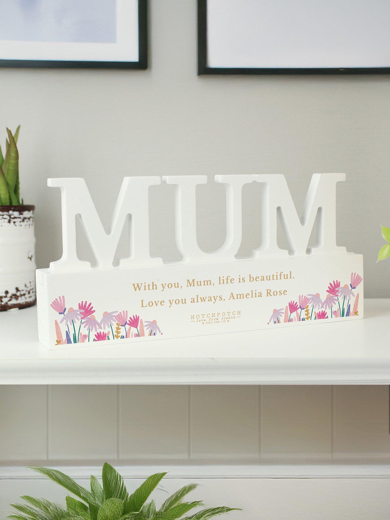 undefined Personalised Wild Flower Mum Ornament