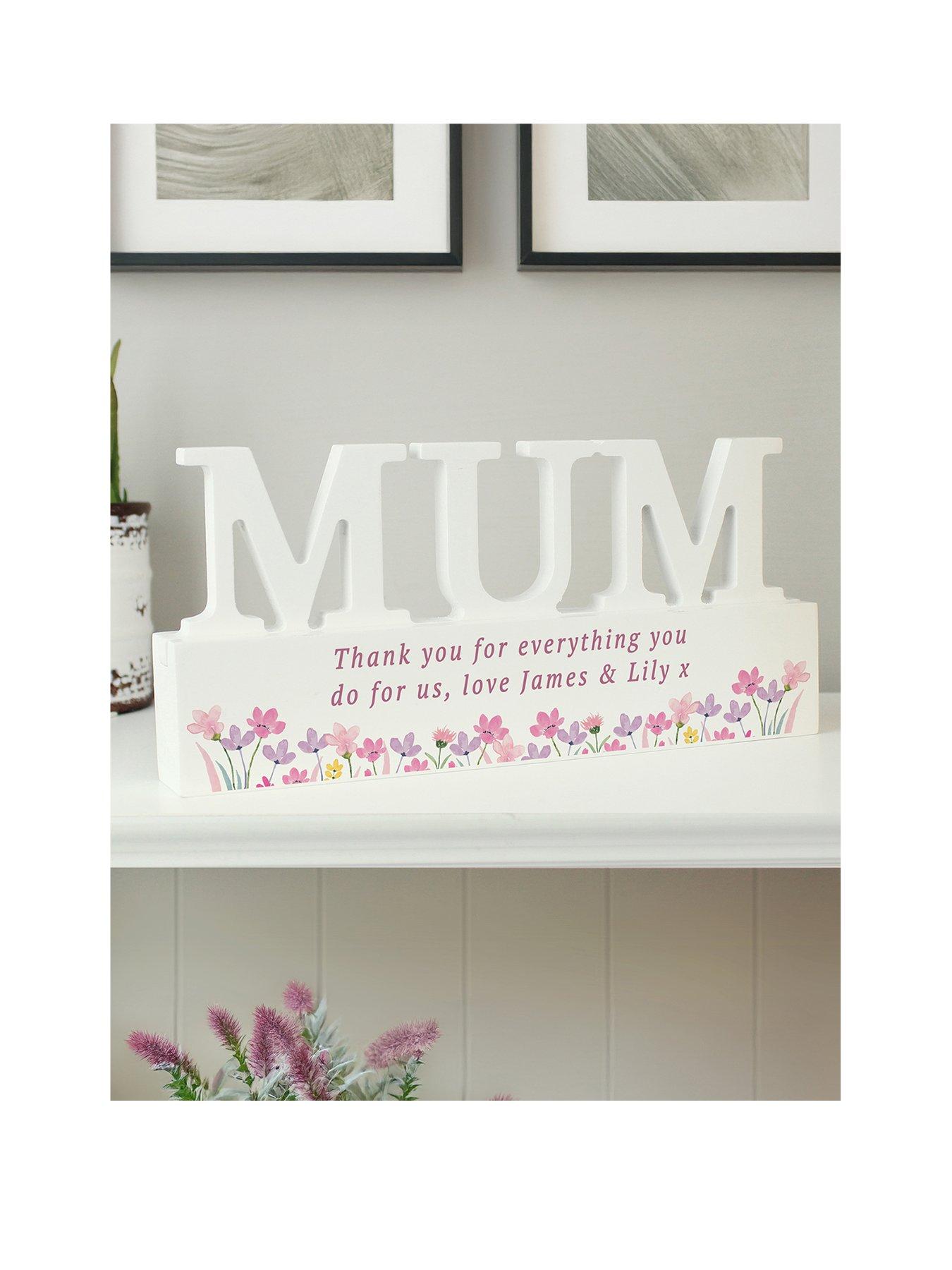 Image 1 of 3 of The Personalised Memento Company Personalised Wild Flower Mum Ornament