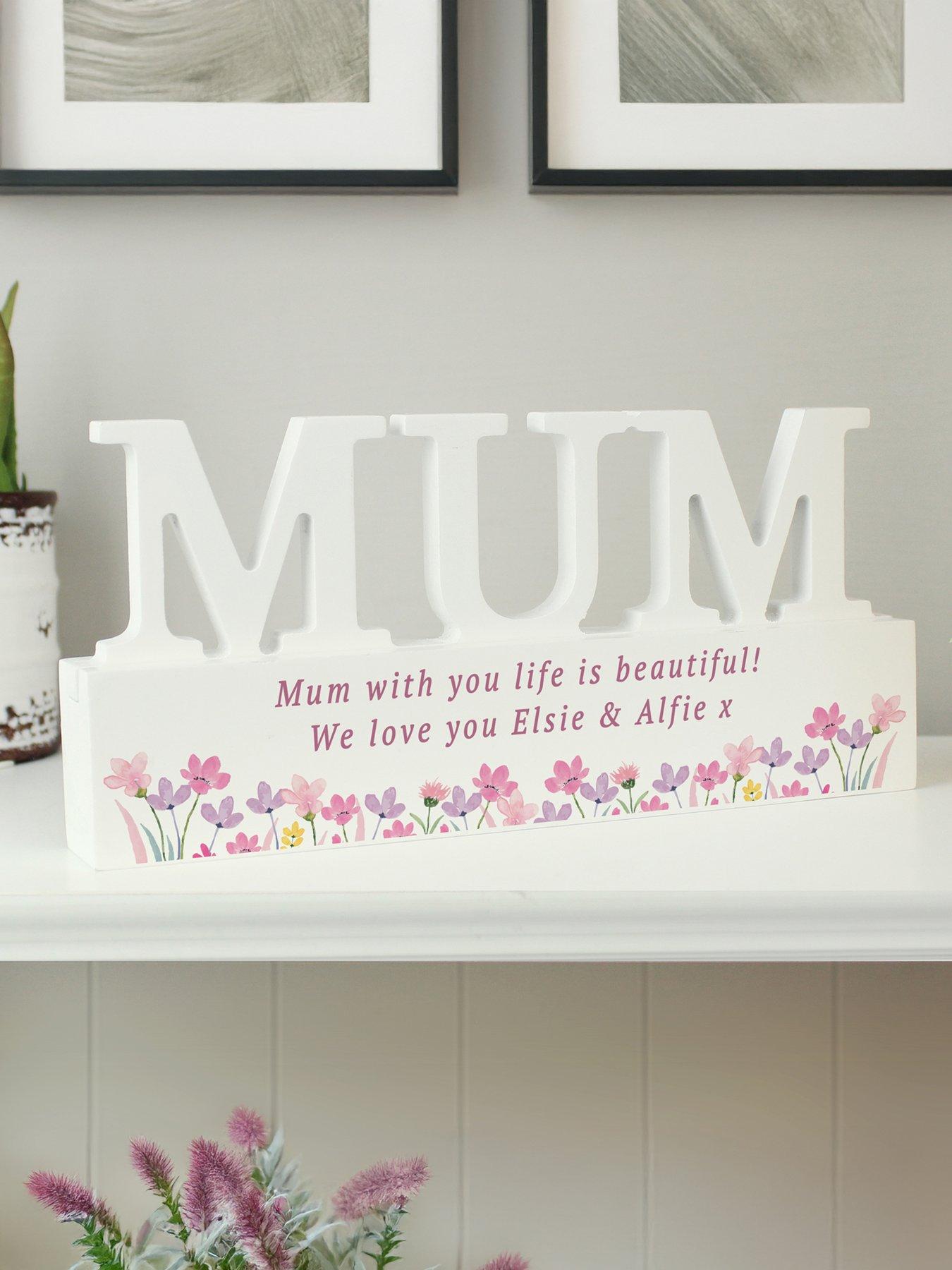 Image 3 of 3 of The Personalised Memento Company Personalised Wild Flower Mum Ornament
