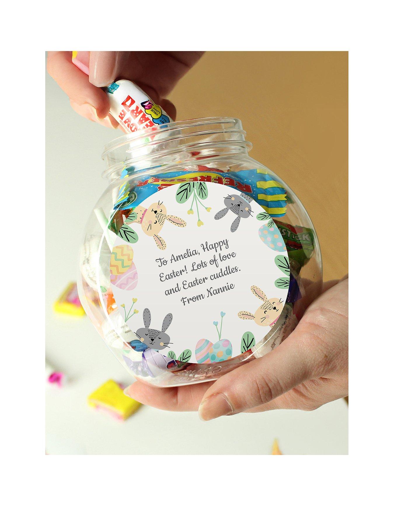 Image 2 of 4 of The Personalised Memento Company Personalised Easter Bunny Sweet Jar