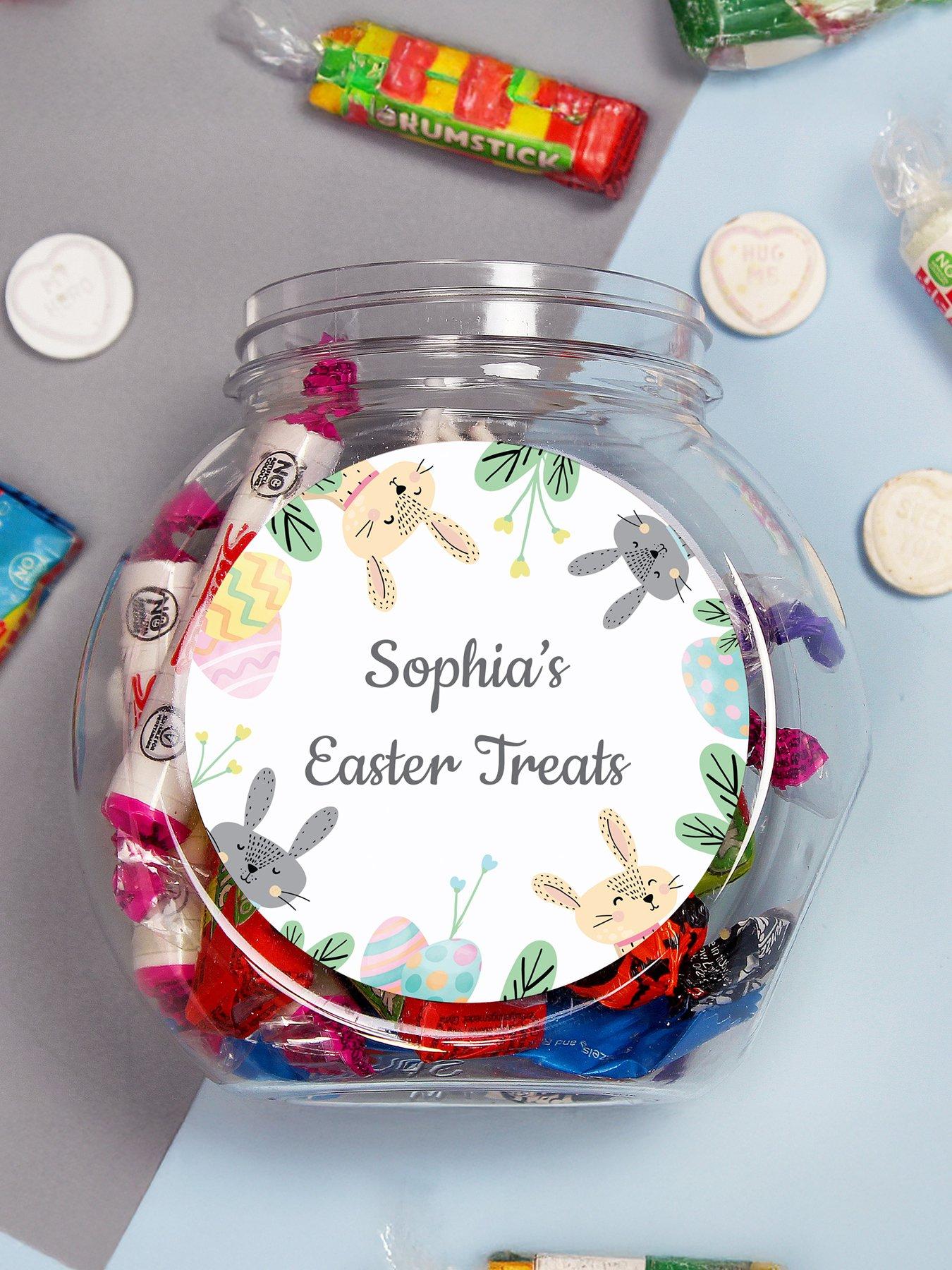 Image 3 of 4 of The Personalised Memento Company Personalised Easter Bunny Sweet Jar
