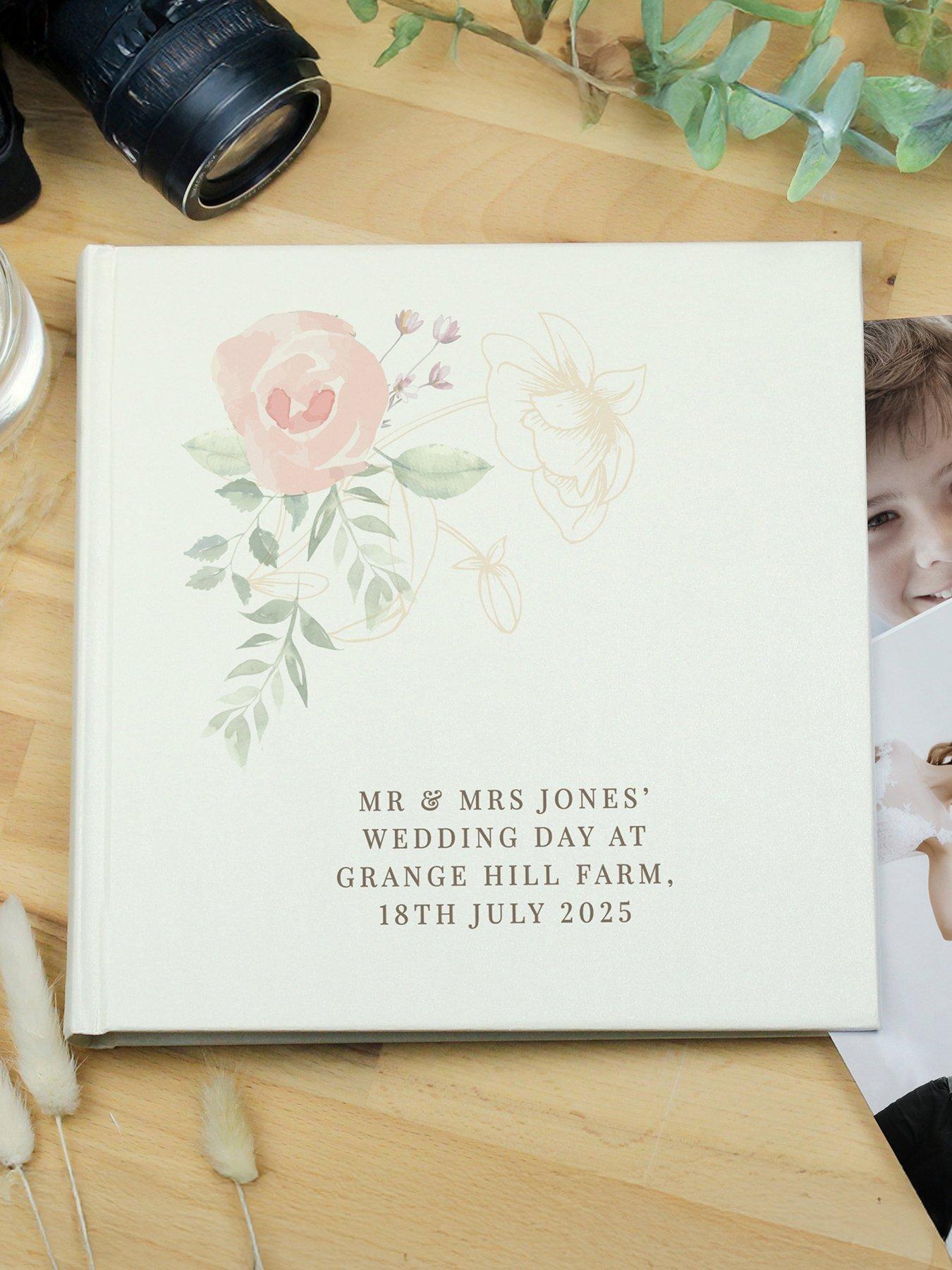 undefined Personalised Floral Square Photo Album