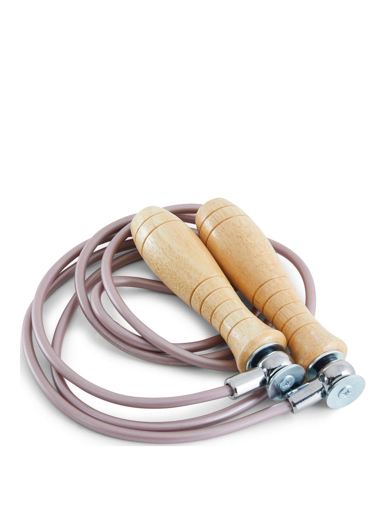 Image 1 of 6 of Decathlon Wooden Boxing Skipping Rope with Removable Weights