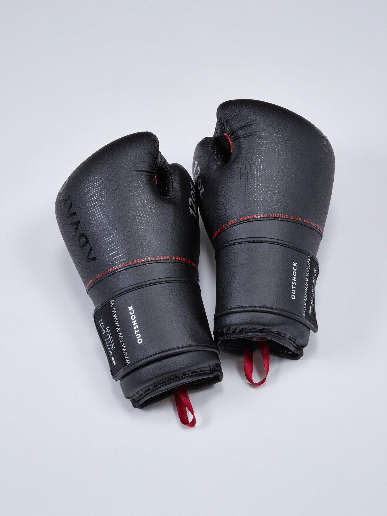 Image 3 of 7 of Decathlon Ergonomic Boxing Gloves 120 - Black