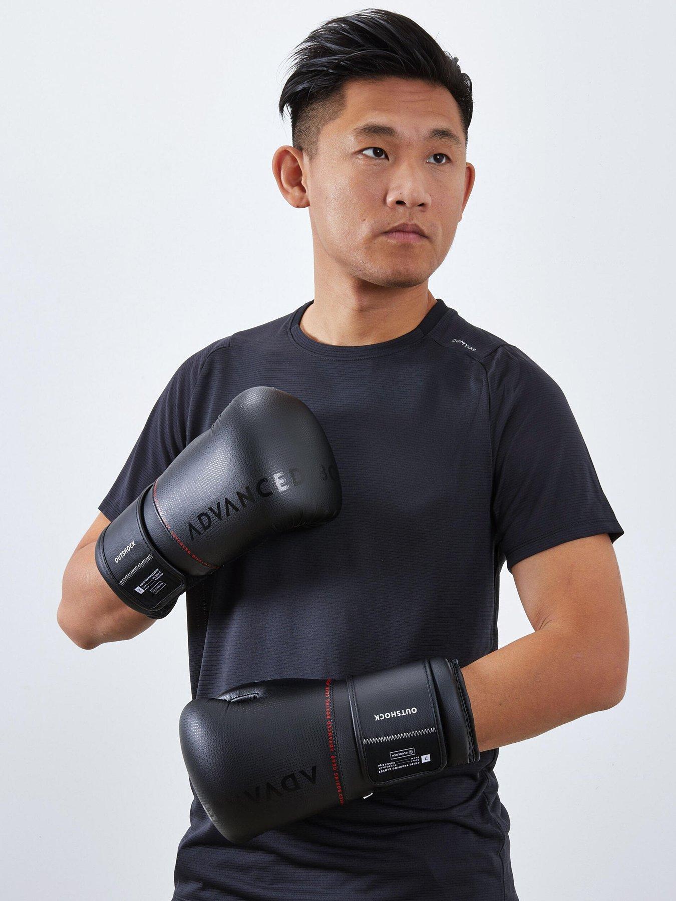 Image 4 of 7 of Decathlon Ergonomic Boxing Gloves 120 - Black