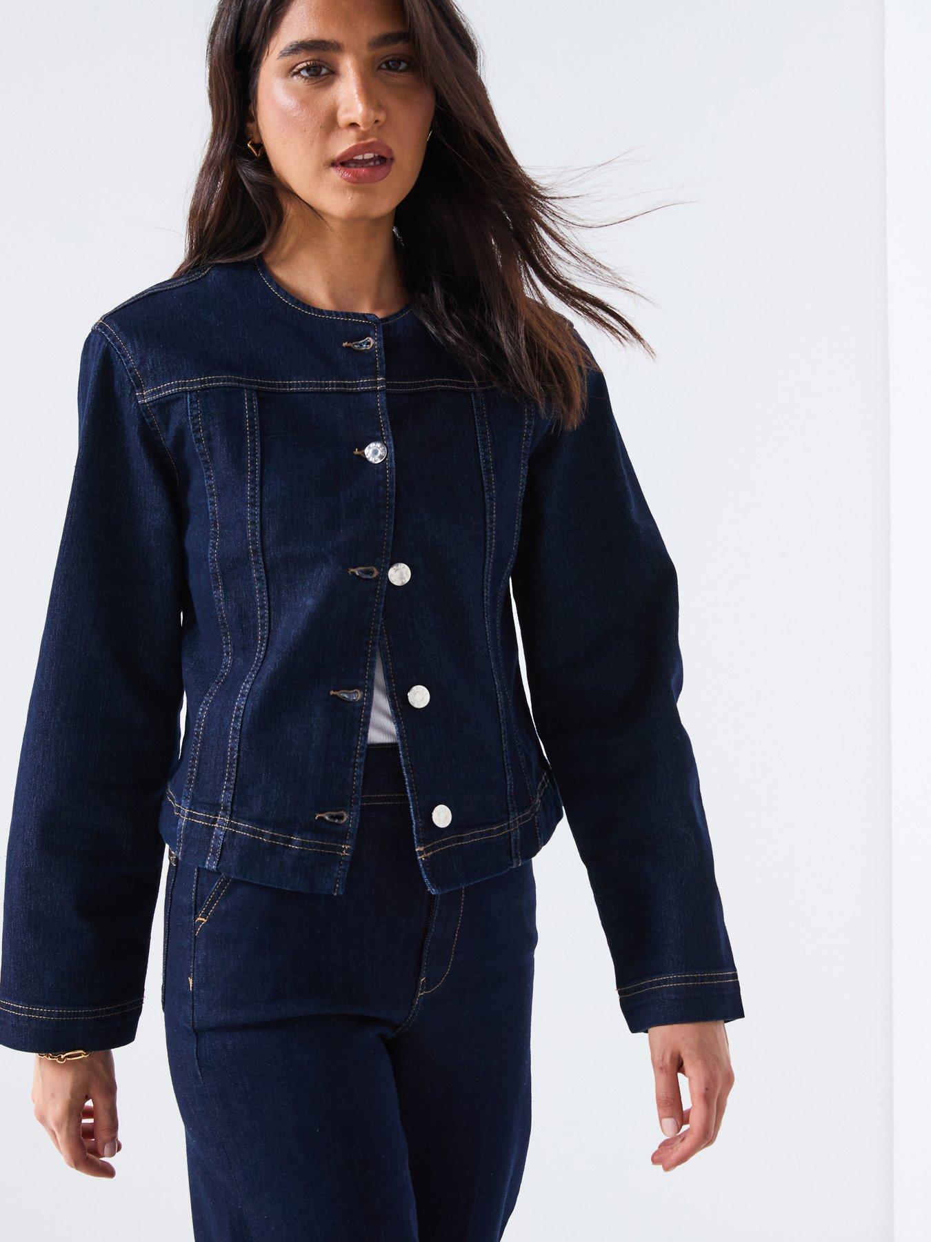 undefined Tailored Denim Jacket - Blue
