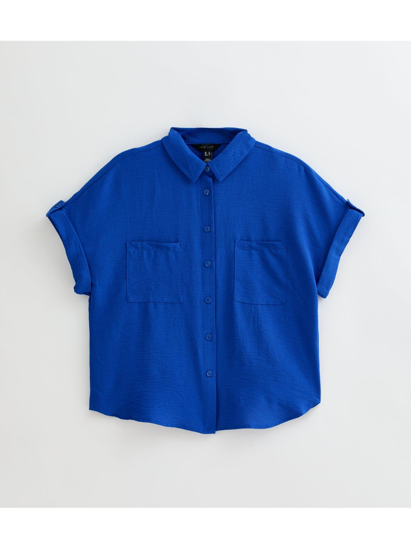 Image 5 of 5 of New Look Resort Short Sleeve Shirt - Blue