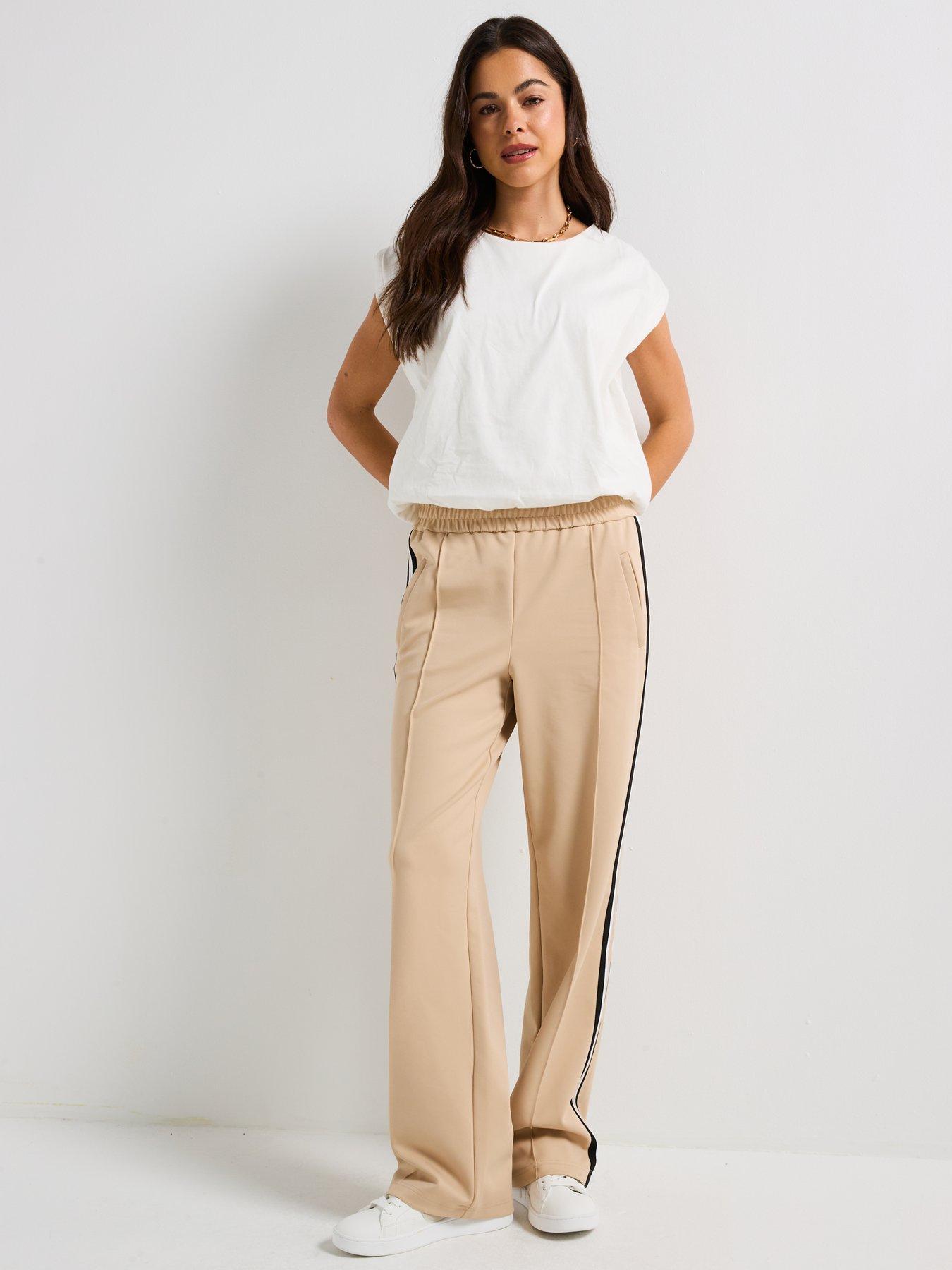 Image 3 of 5 of Only Lounge Track Trouser - Beige