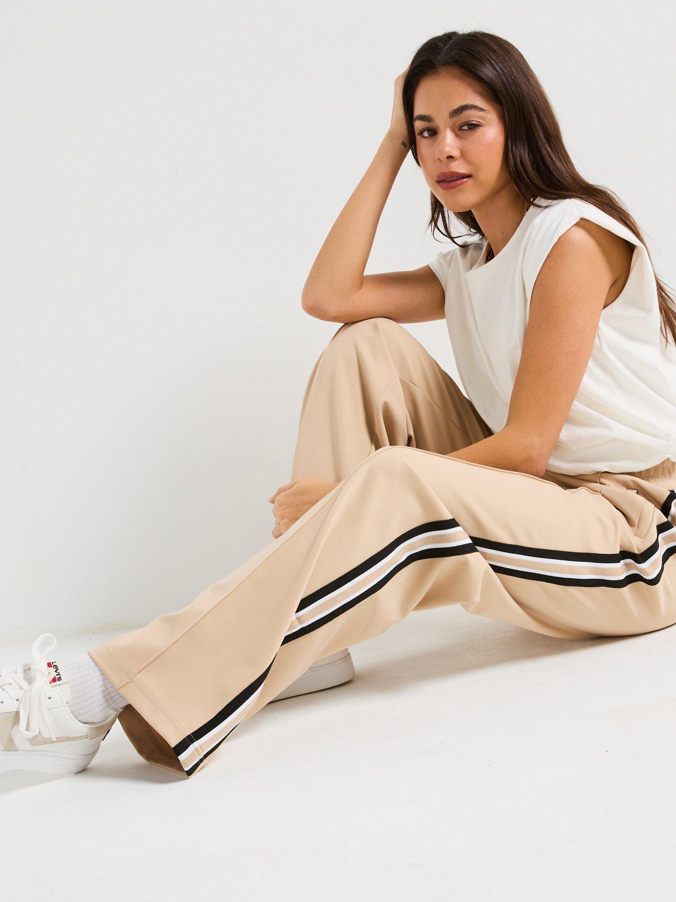 Image 4 of 5 of Only Lounge Track Trouser - Beige