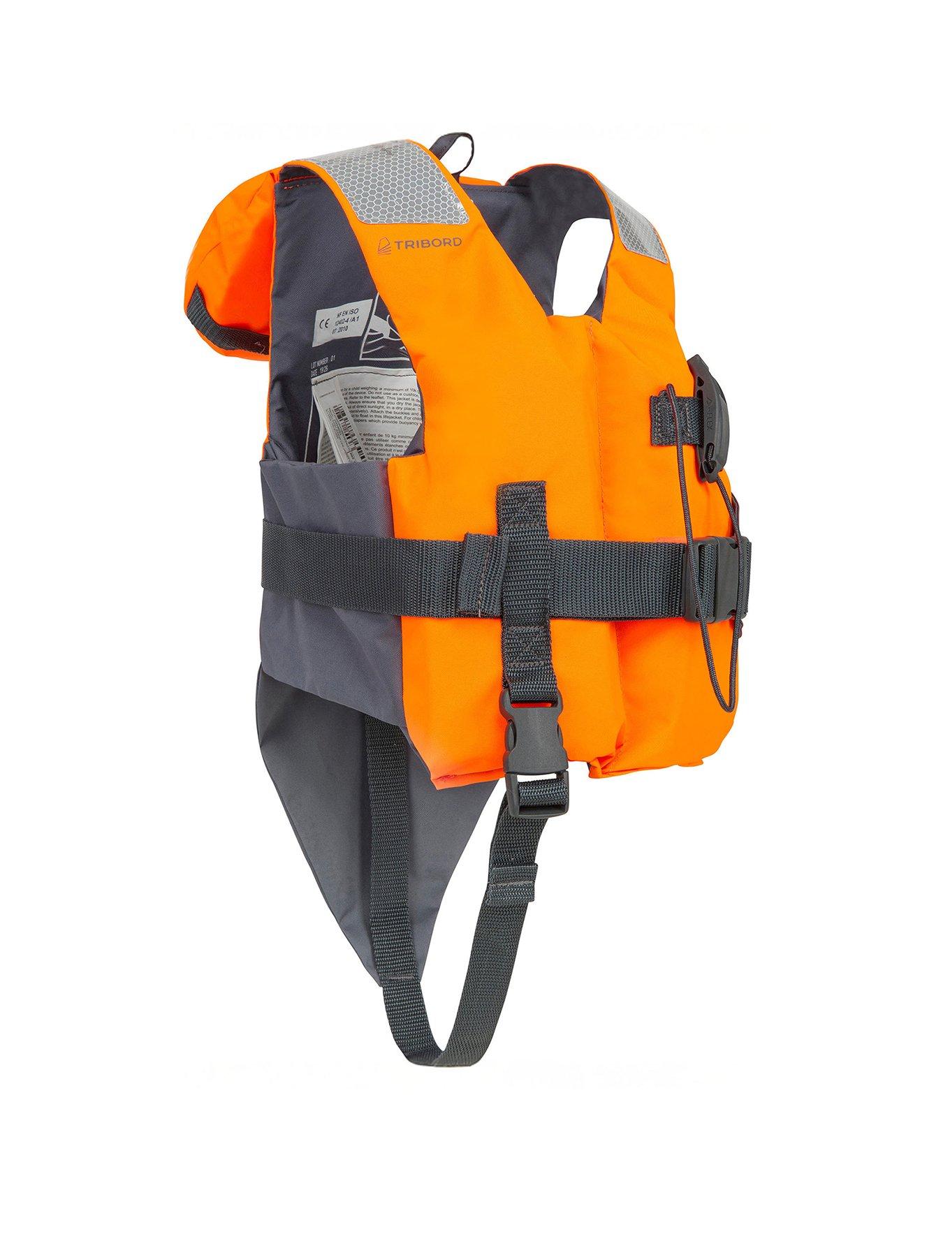 Image 2 of 6 of Decathlon Kids Life Jacket LJ100N Easy JR 15-40 Kg - Orange/Grey
