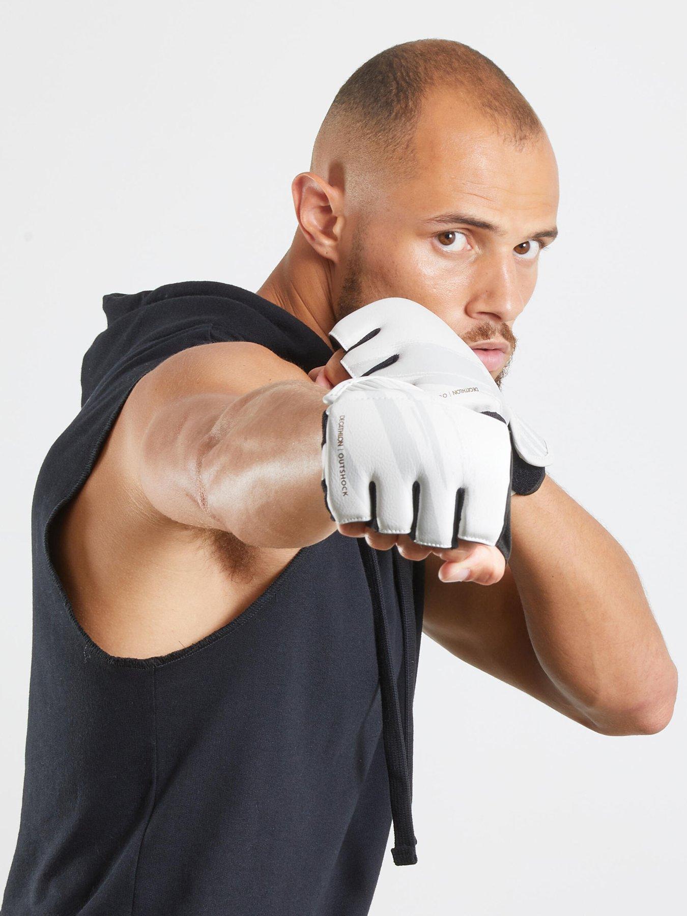 Image 4 of 7 of Decathlon Cardio Boxing Mitts 100 - White