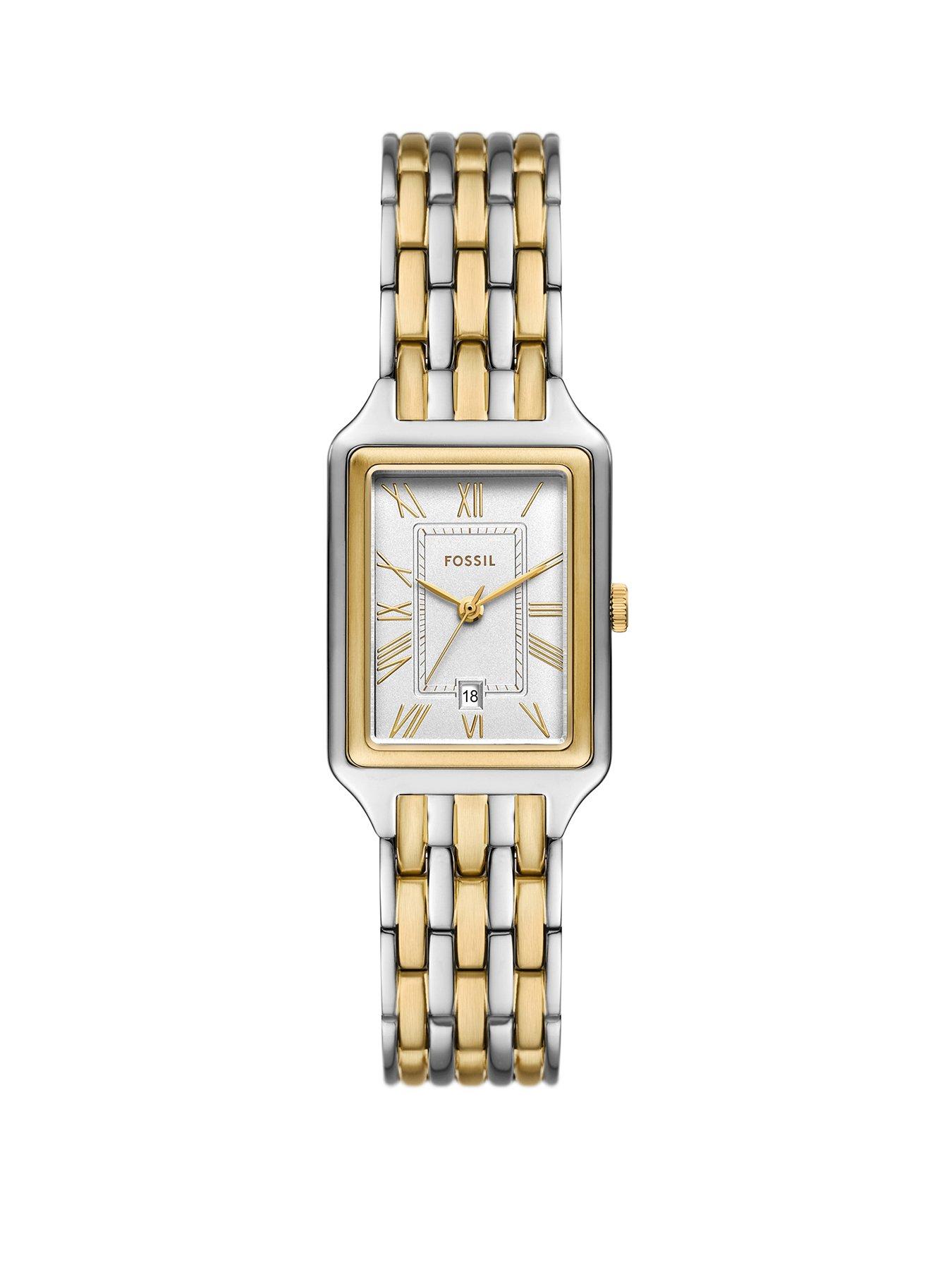 Fossil Raquel 3-Hand Date 2-Tone Stainless Steel Watch