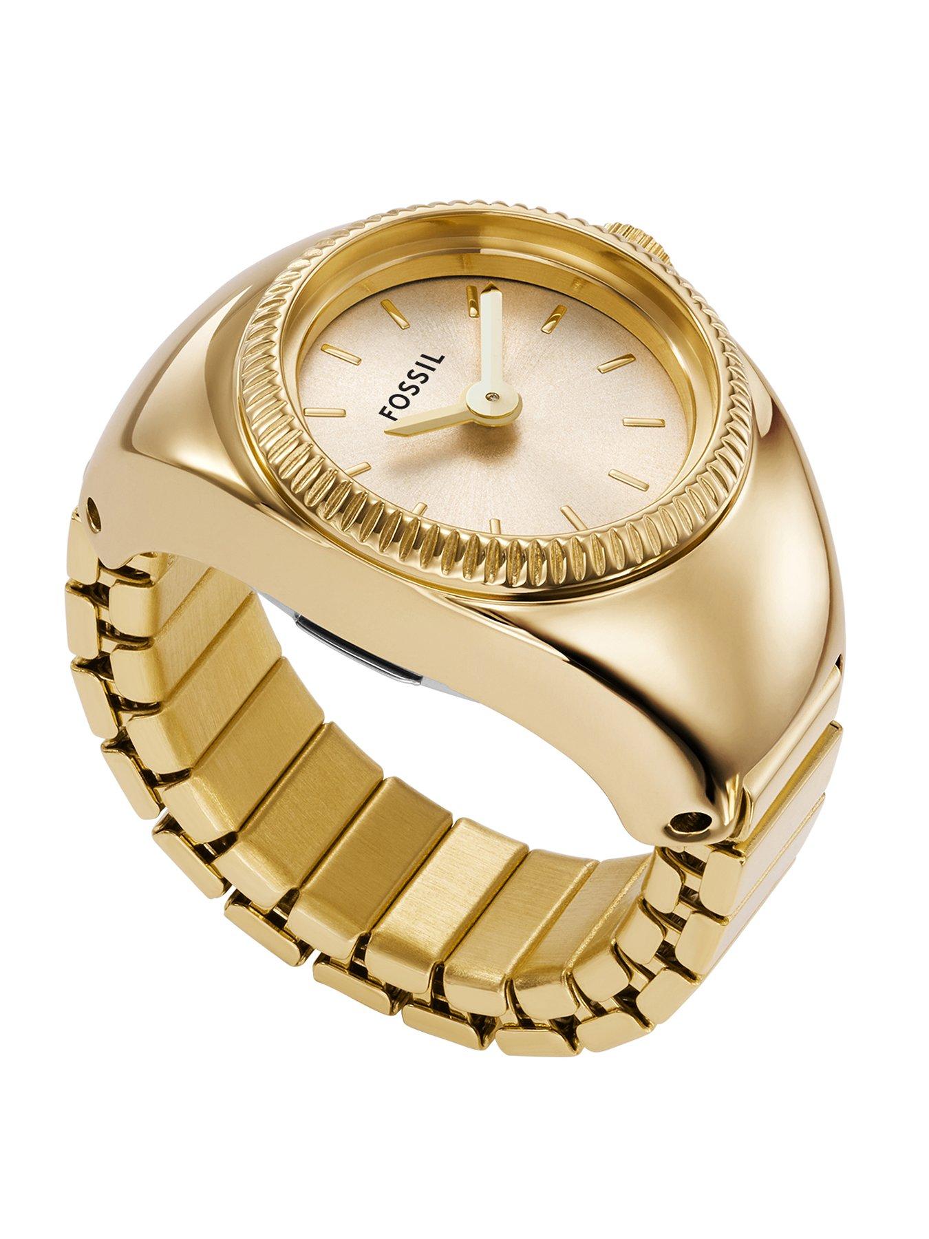 Fossil Women's Watch Ring Stainless Steel Watch ES5245