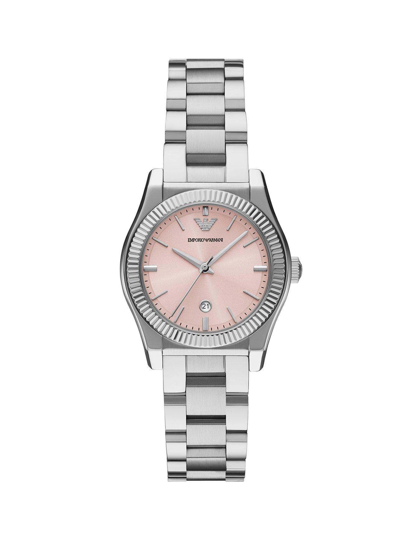 undefined Women's 3-Hand Date, Stainless Steel Watch AR11658