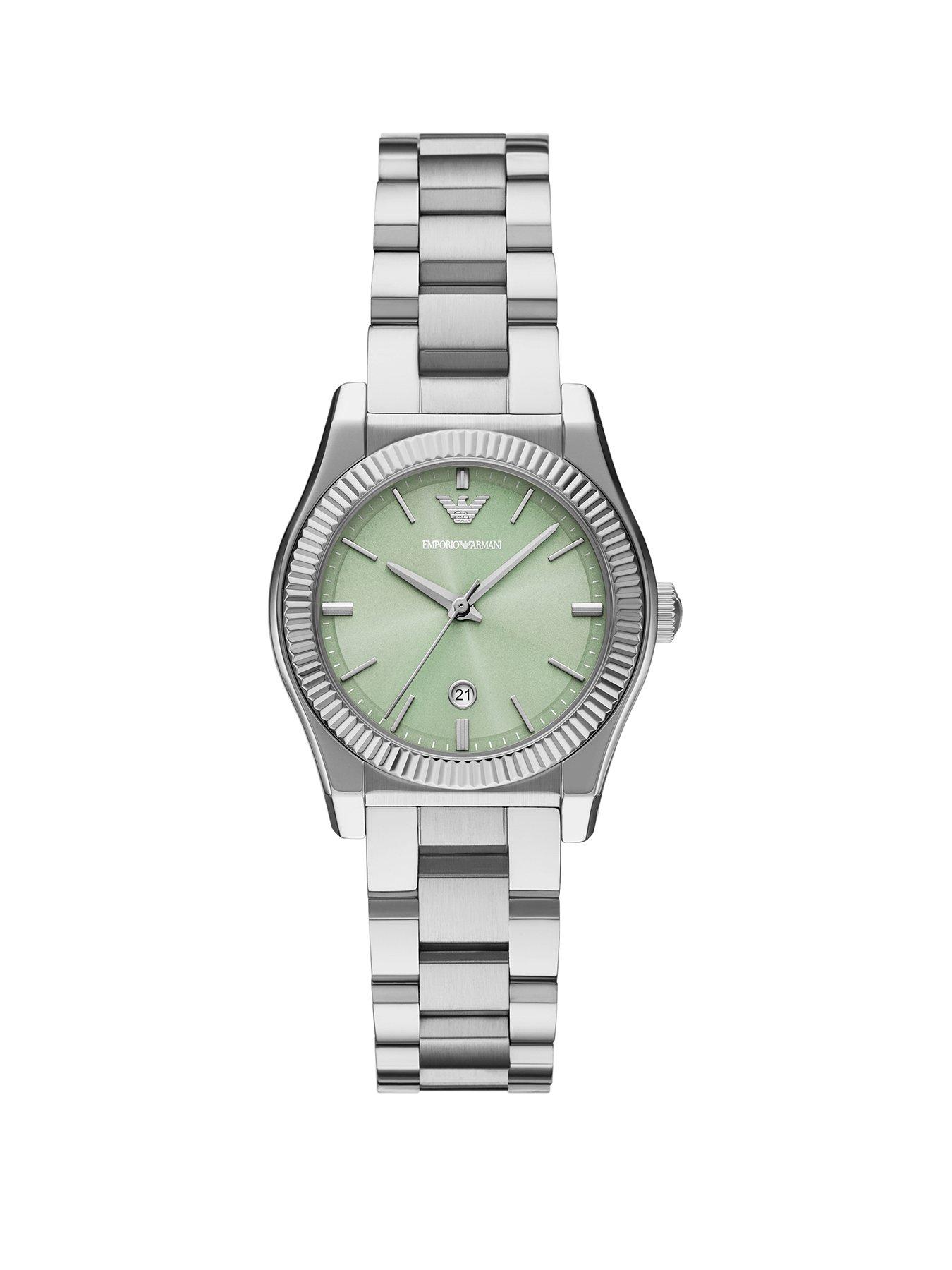 undefined Women's Three-Hand Date, Stainless Steel Watch, AR11656