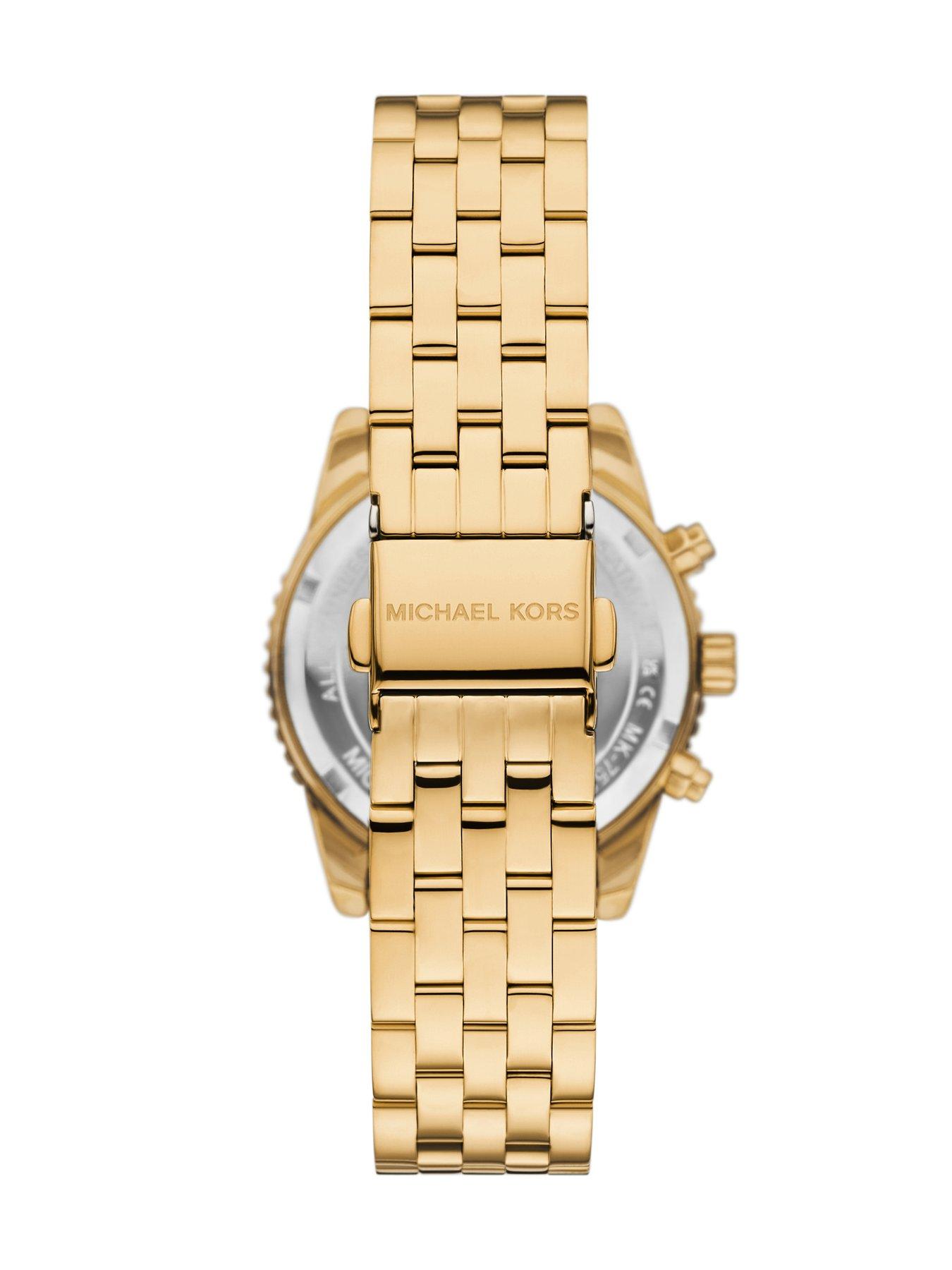 Image 2 of 7 of Michael Kors Womens Mini Bryant Chronograph, Gold-Tone Stainless Steel Watch