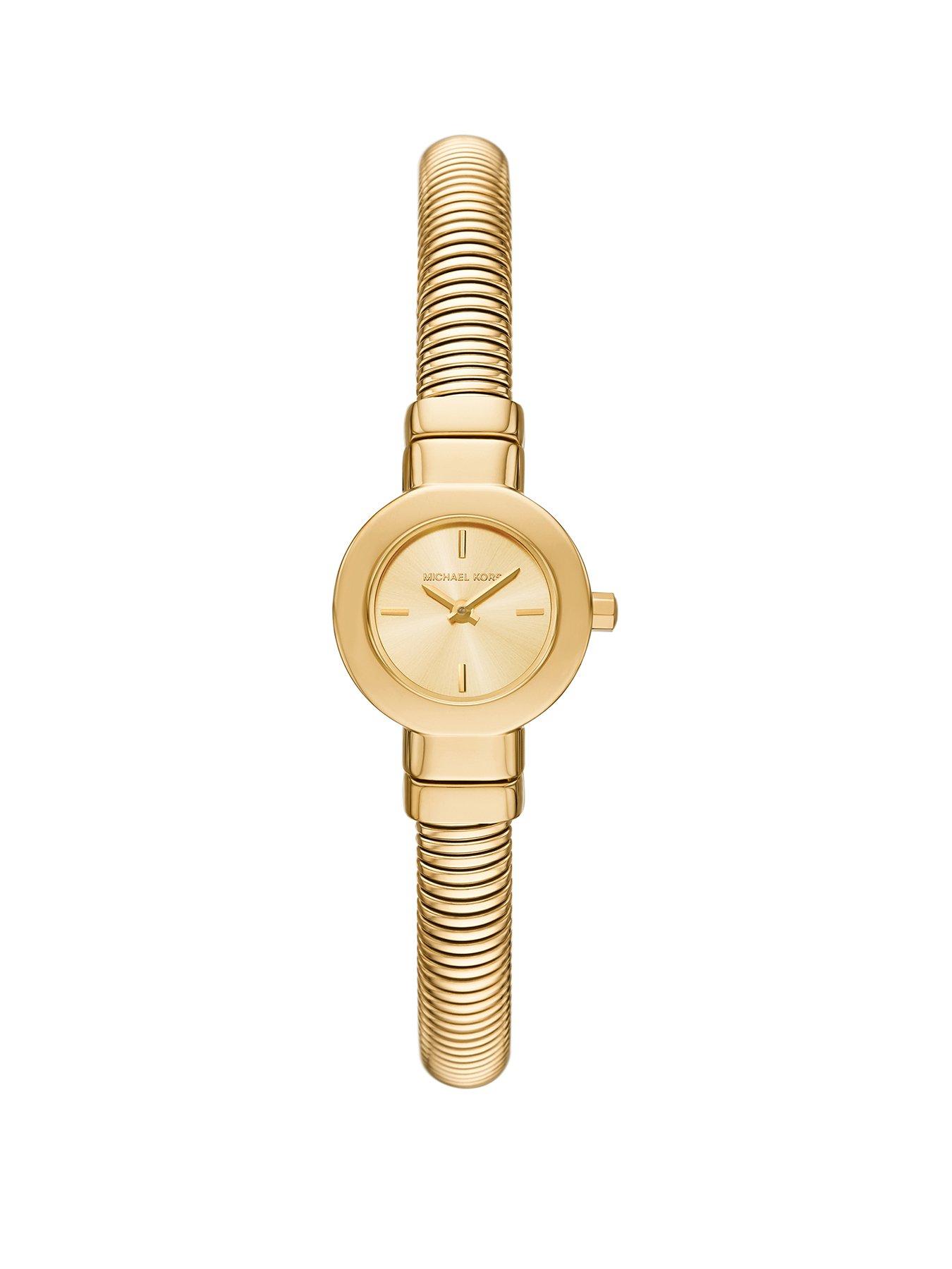 Michael Kors Women's Gramercy Two-Hand, Gold-Tone Stainless Steel
