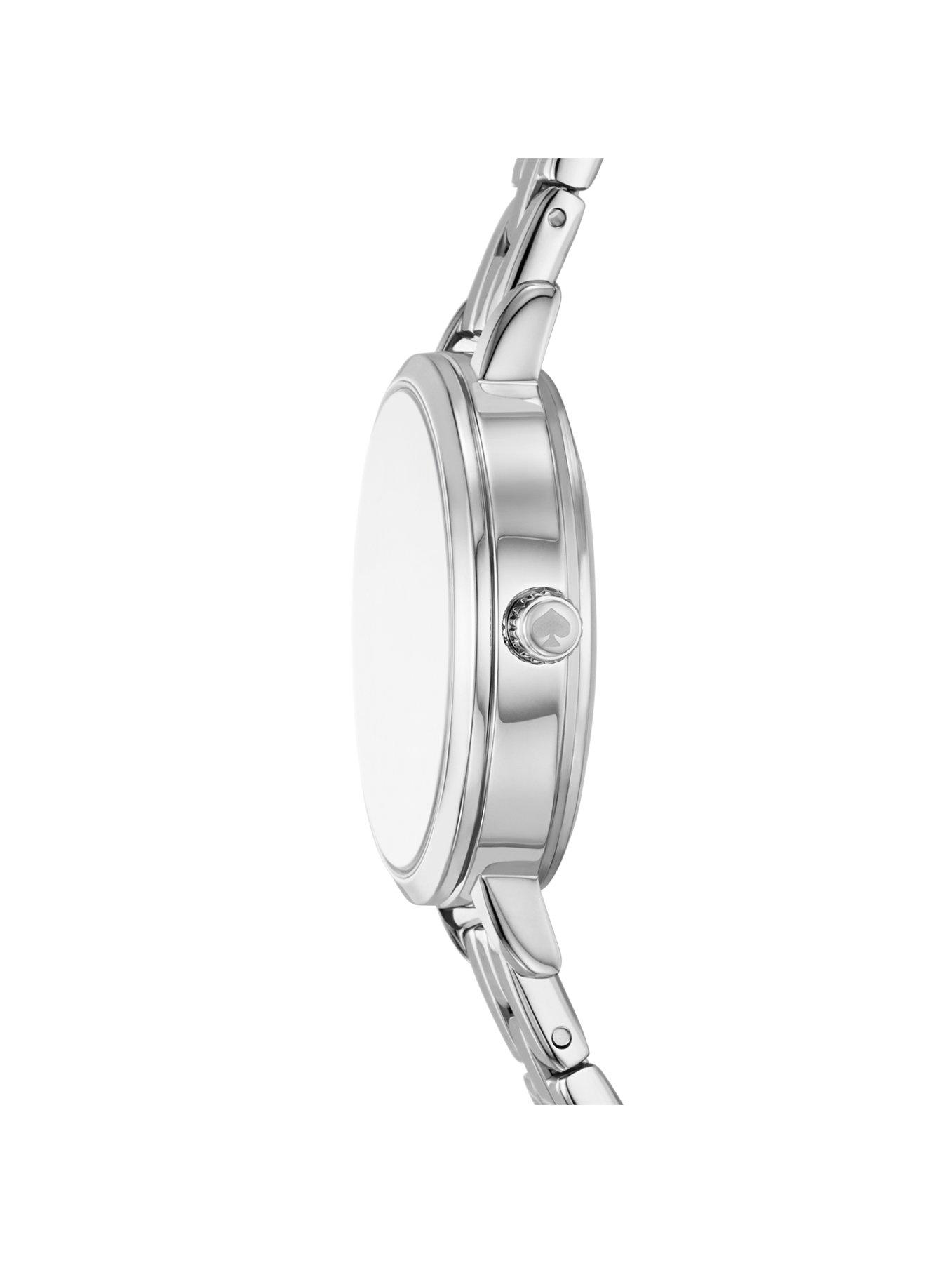 Image 4 of 6 of Kate Spade New York women's metro three-hand, silver-tone alloy watch, KSW1867