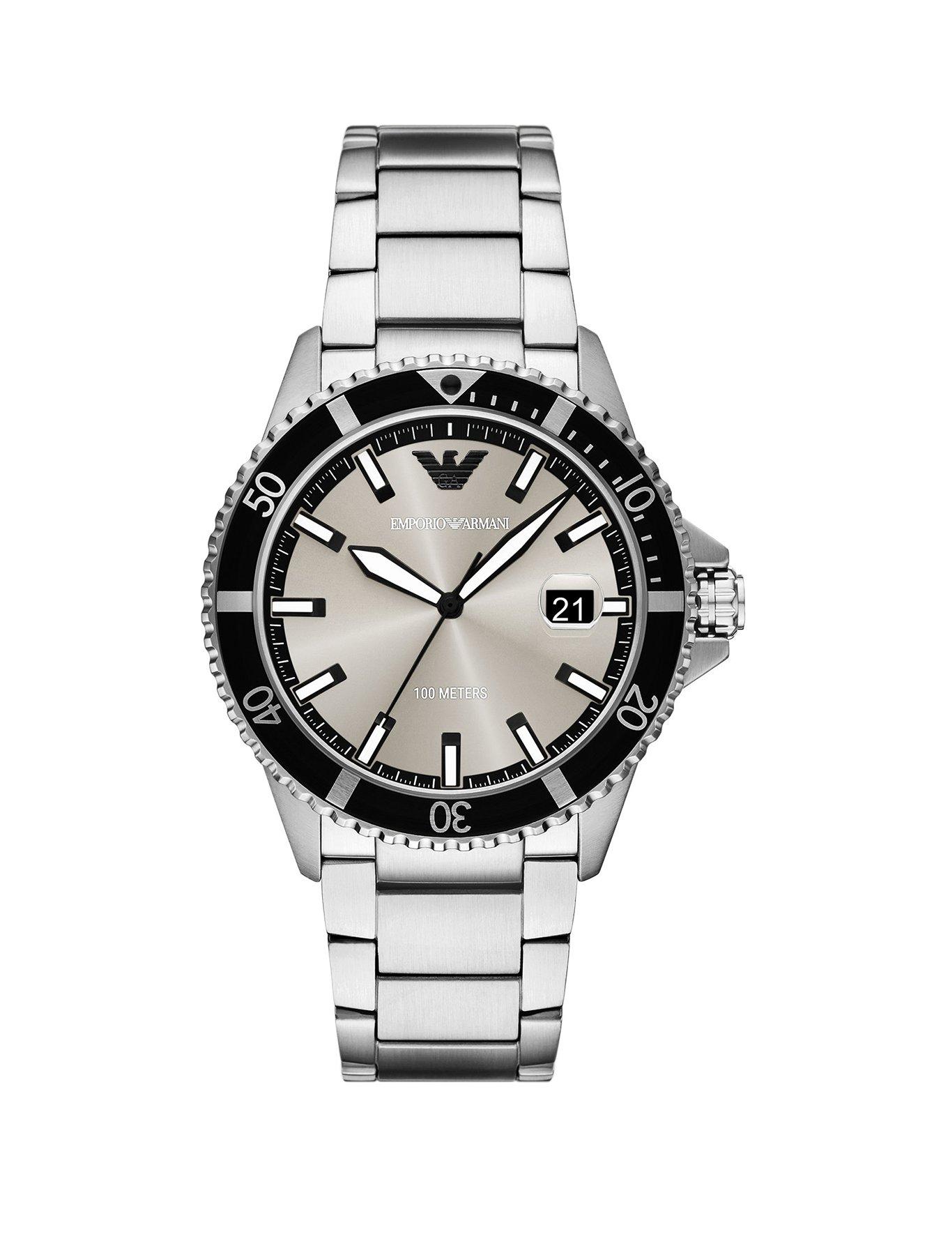 undefined Men's World Explorer 3-Hand Date, Stainless Steel Watch AR11683