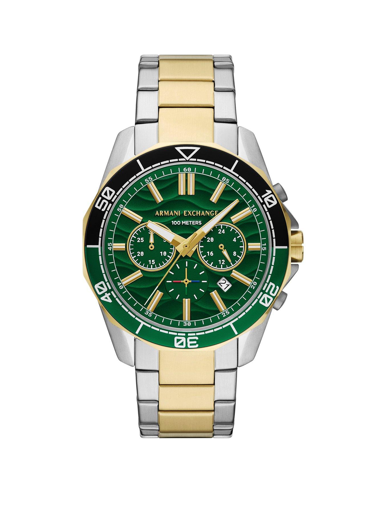 Image 1 of 6 of Armani Exchange Men's Chronograph, 2-Tone Stainless Steel Watch, AX1966