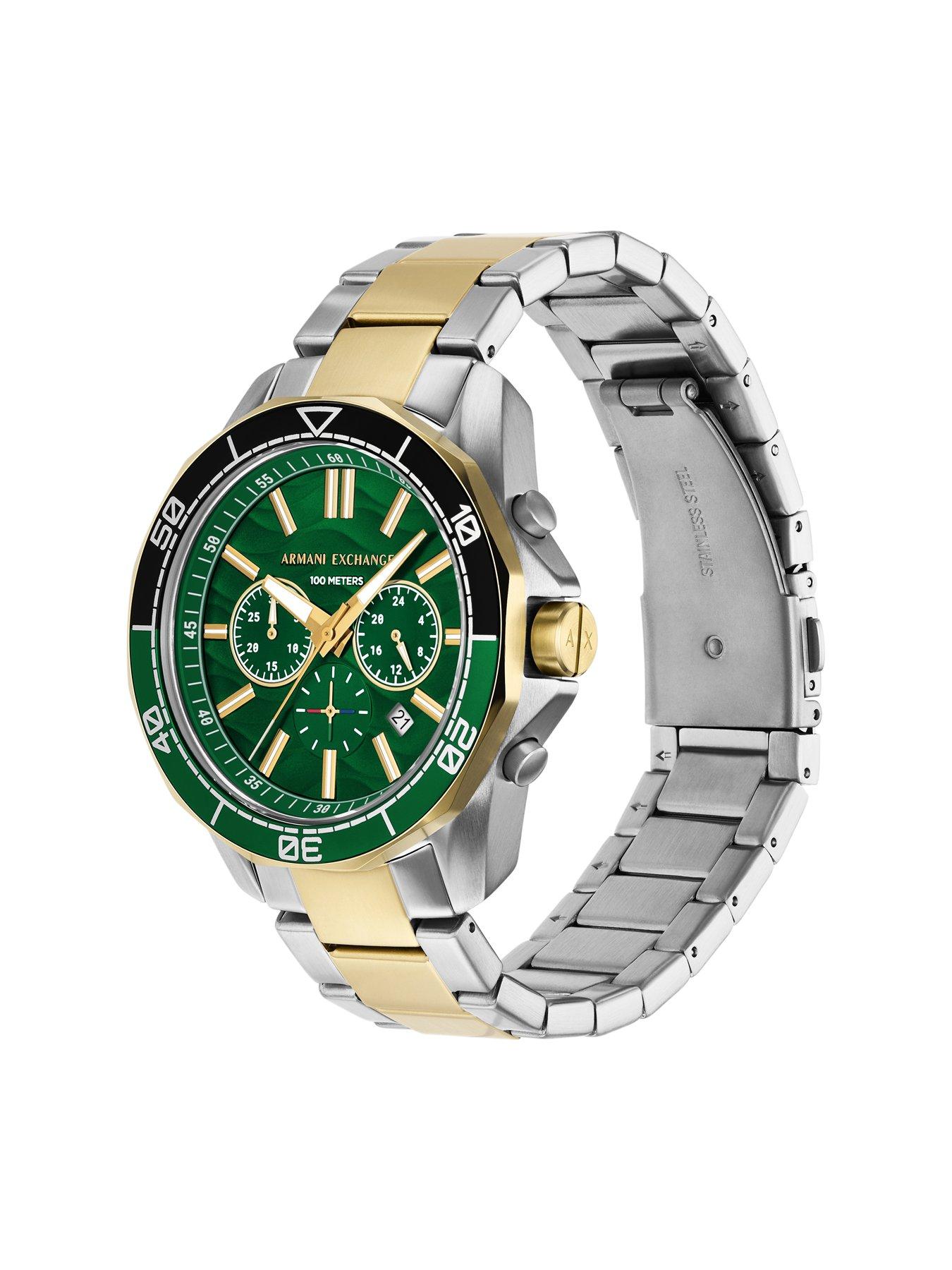 Image 5 of 6 of Armani Exchange Men's Chronograph, 2-Tone Stainless Steel Watch, AX1966