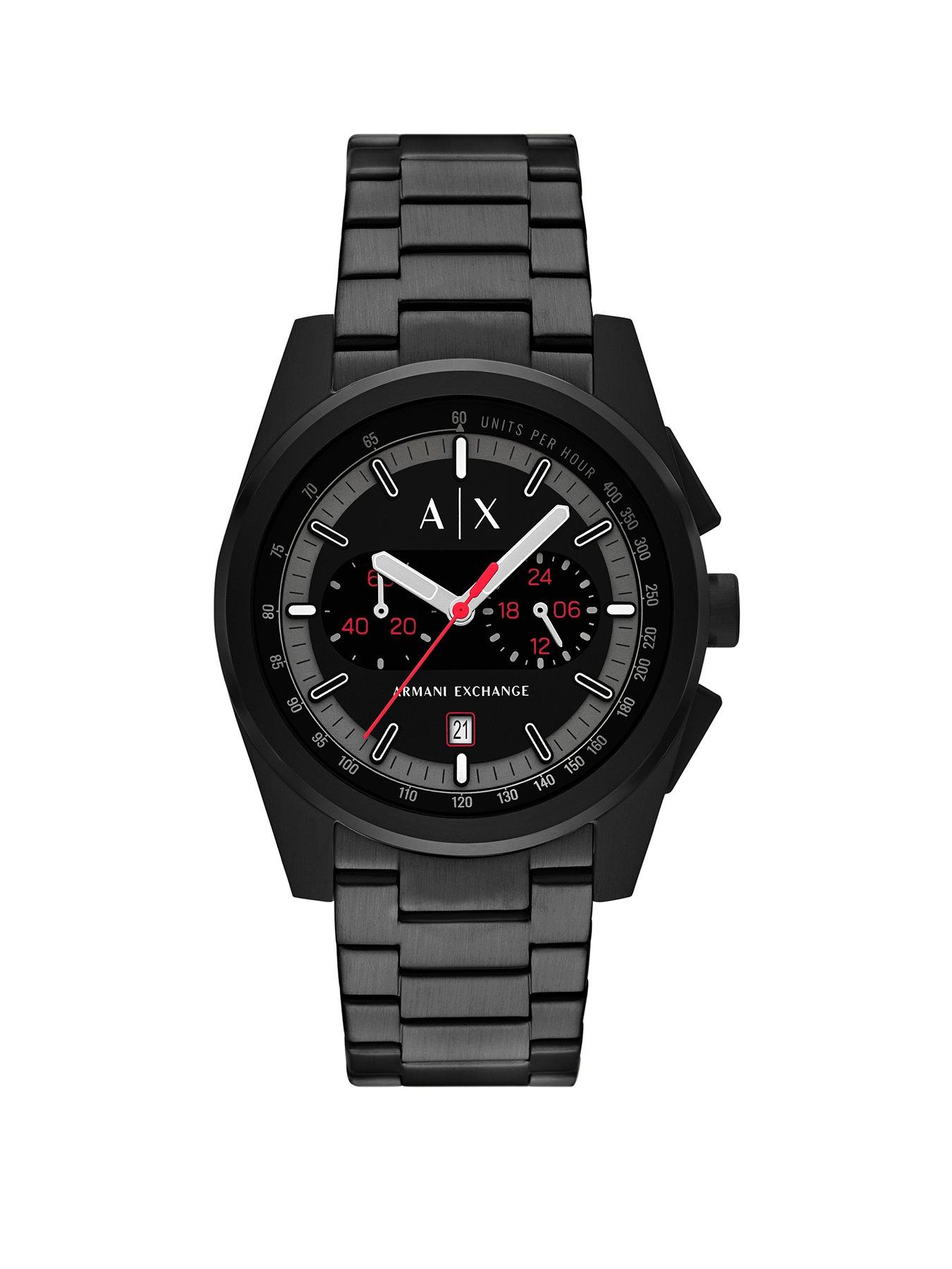 Image 1 of 6 of Armani Exchange Men's Chronograph&nbsp;Black Stainless Steel Watch [AX2864]