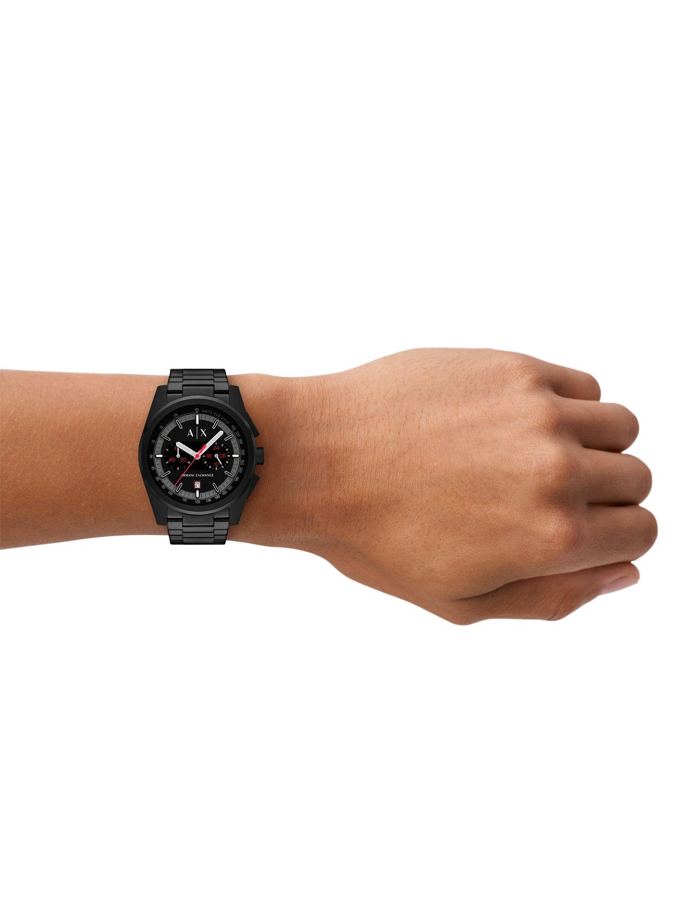 Image 3 of 6 of Armani Exchange Men's Chronograph&nbsp;Black Stainless Steel Watch [AX2864]