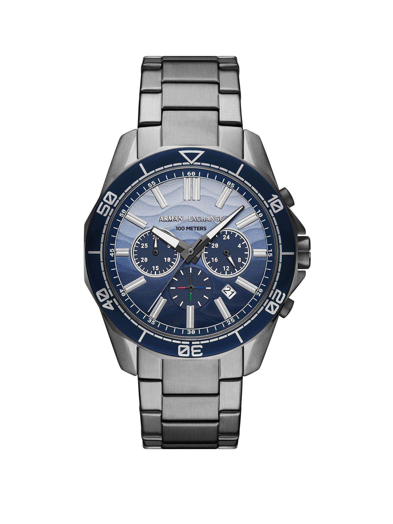 undefined Men's Chronograph, Gunmetal Stainless Steel Watch [AX1967]