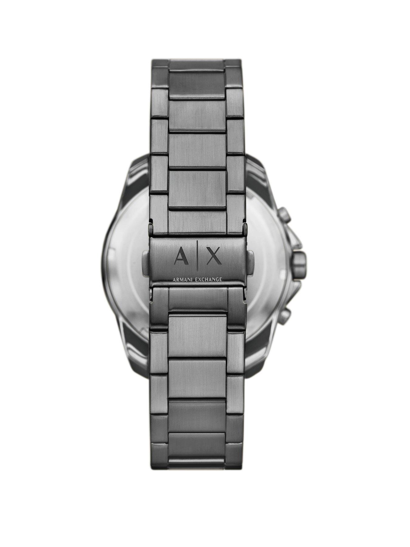 Armani Exchange Men's Chronograph, Gunmetal Stainless Steel Watch ...