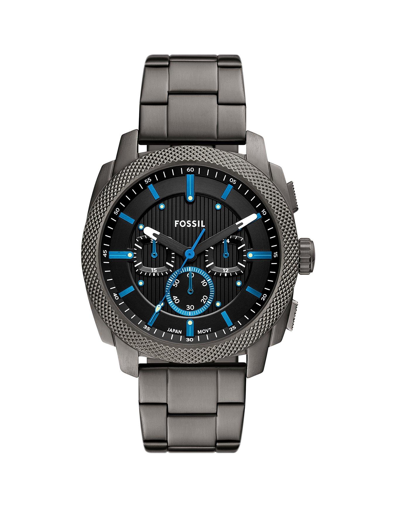 Image 1 of 5 of Fossil Men's Machine Chronograph&nbsp;Gunmetal Stainless Steel Watch&nbsp;FS6098